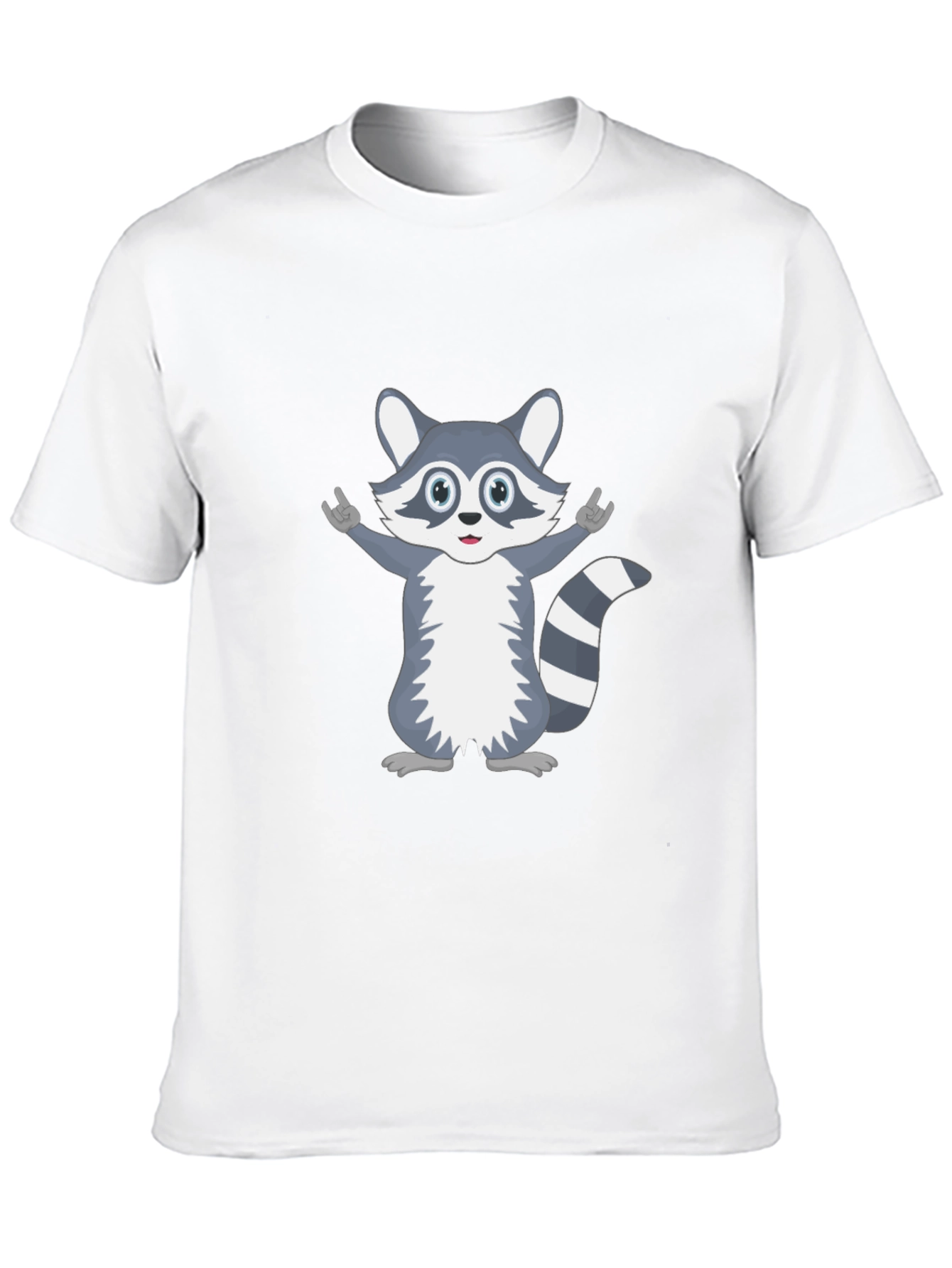Cute Raccoon Graphic T-Shirt - Unisex Black Tee