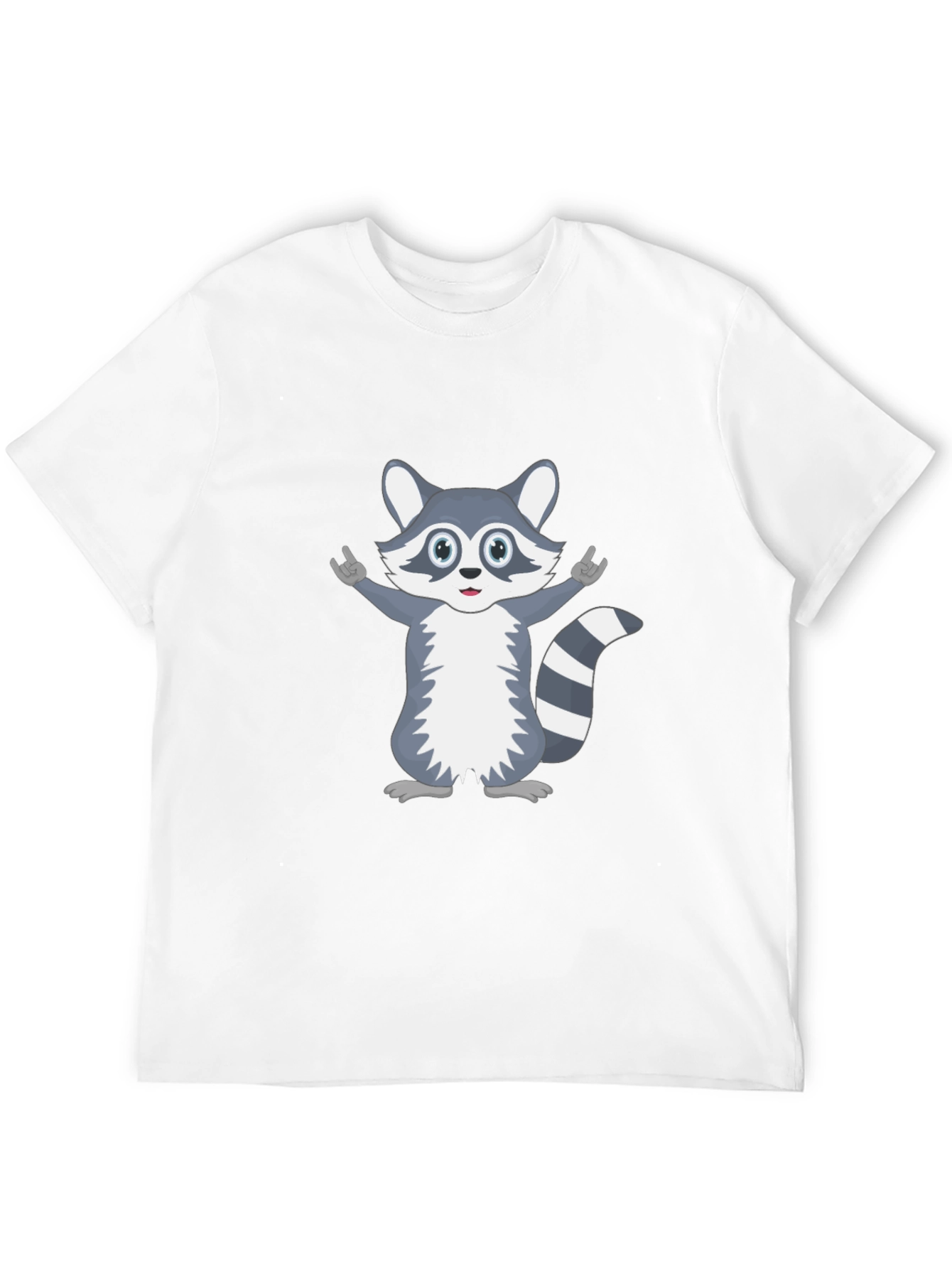 Cute Raccoon Graphic T-Shirt - Unisex Black Tee