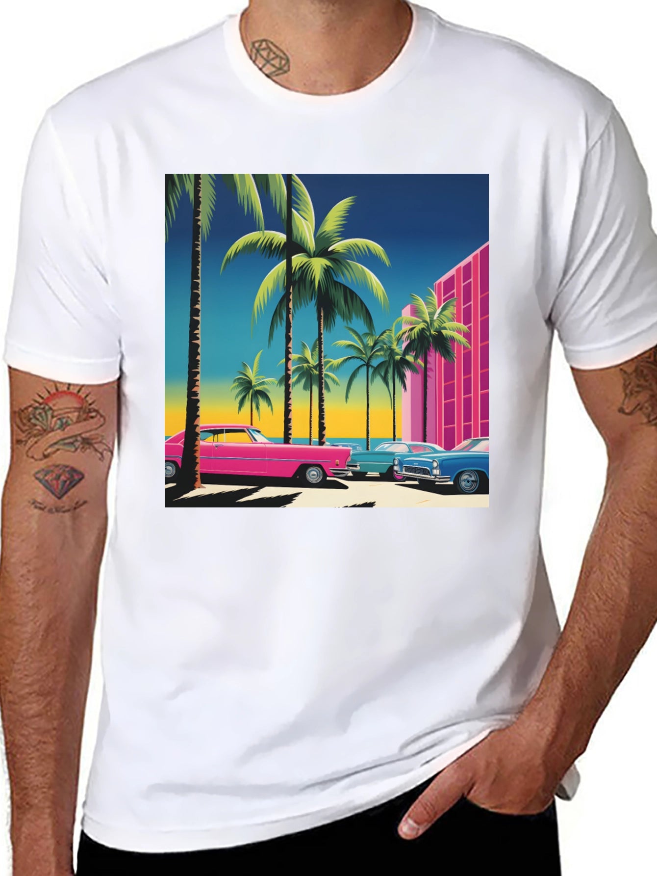 Retro Miami Vice Style T-Shirt