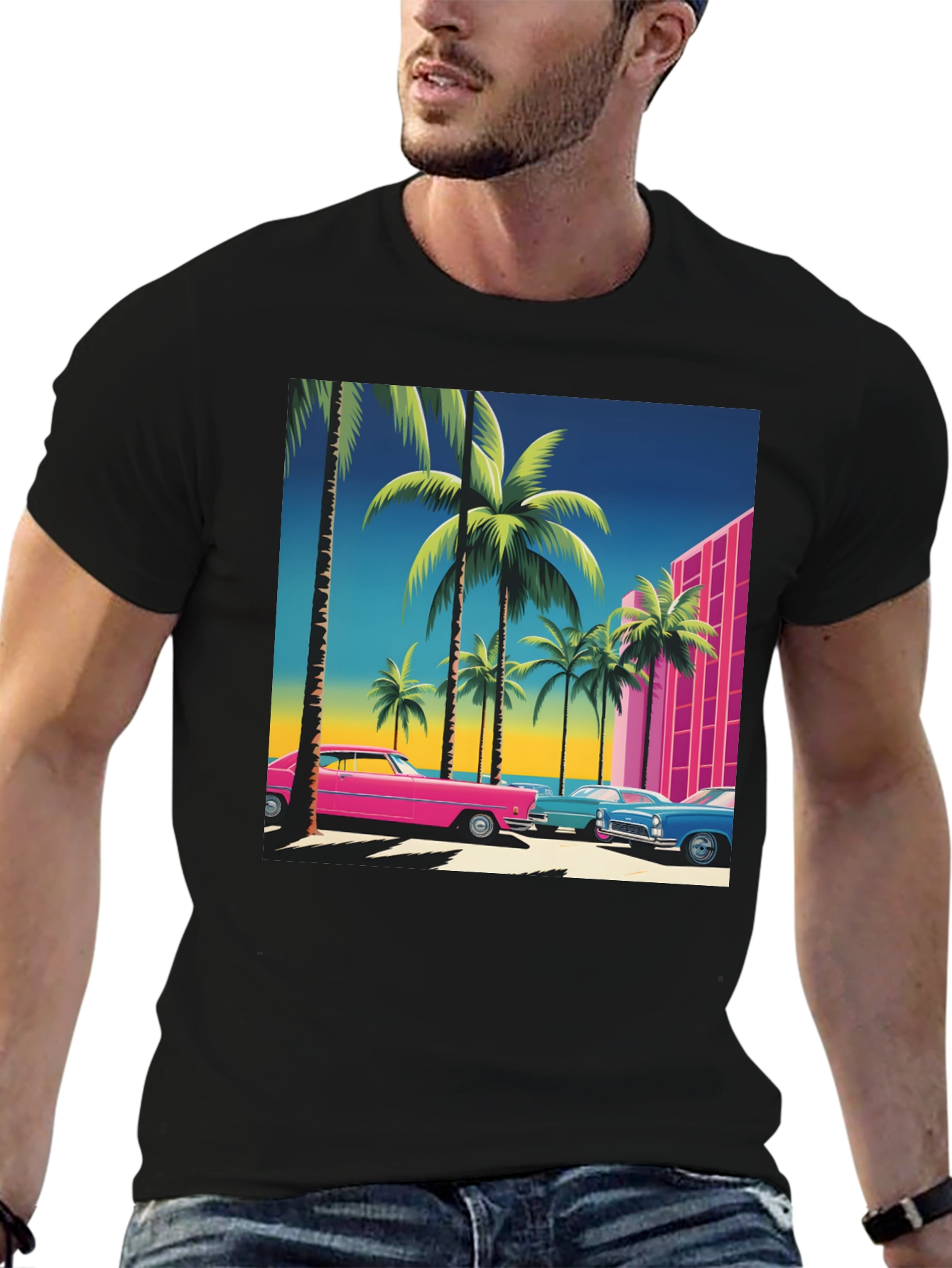 Retro Miami Vice Style T-Shirt
