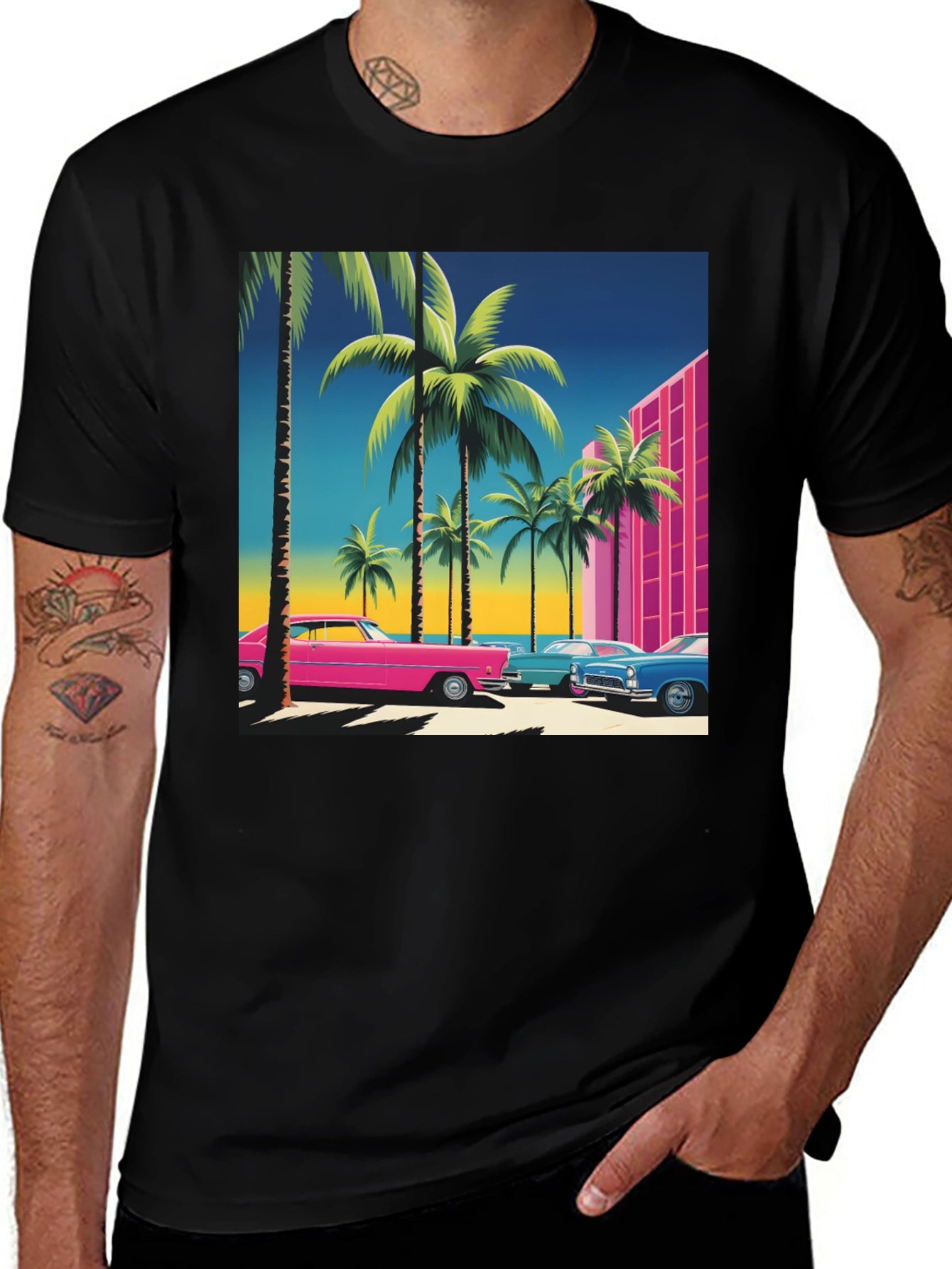 Retro Miami Vice Style T-Shirt