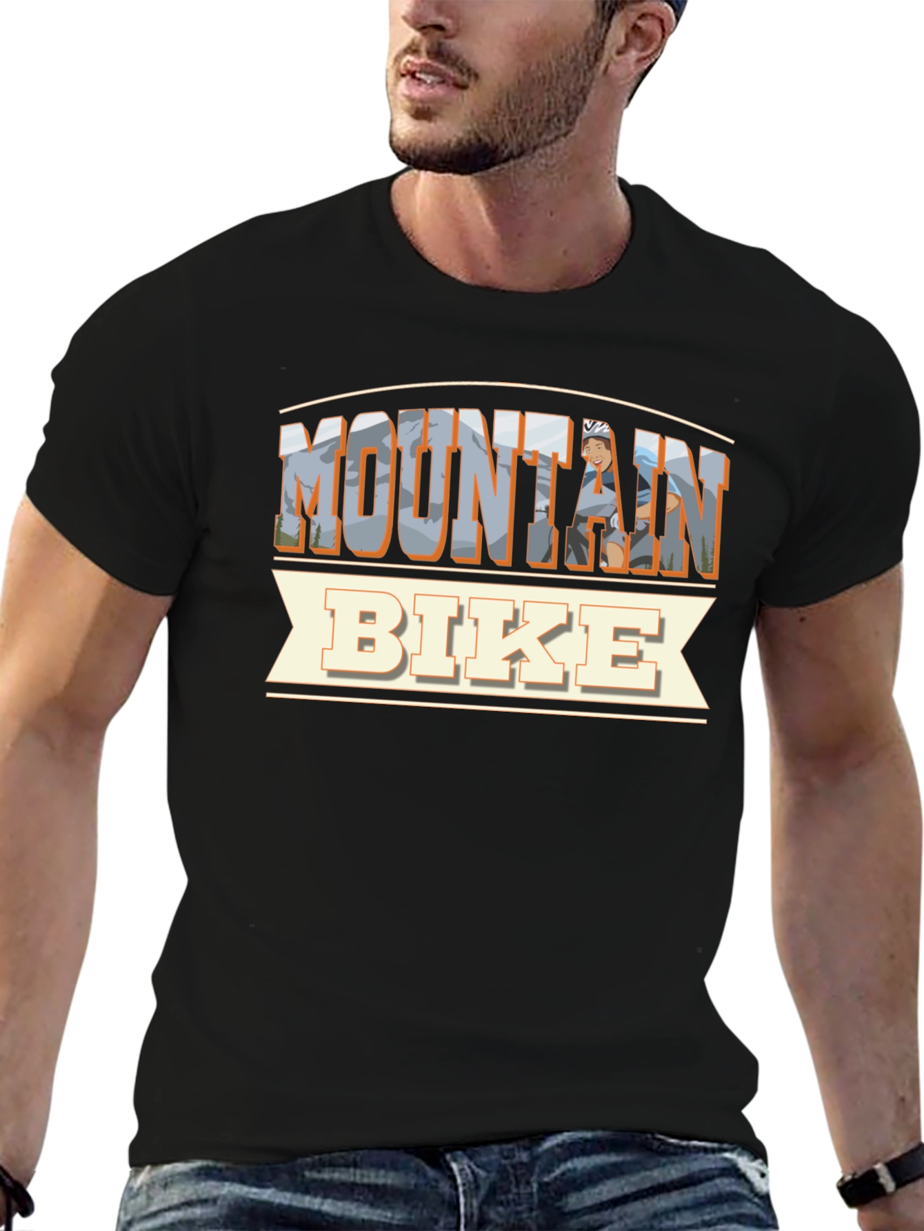 Mountain Bike T-Shirt - Outdoor Adventure Design