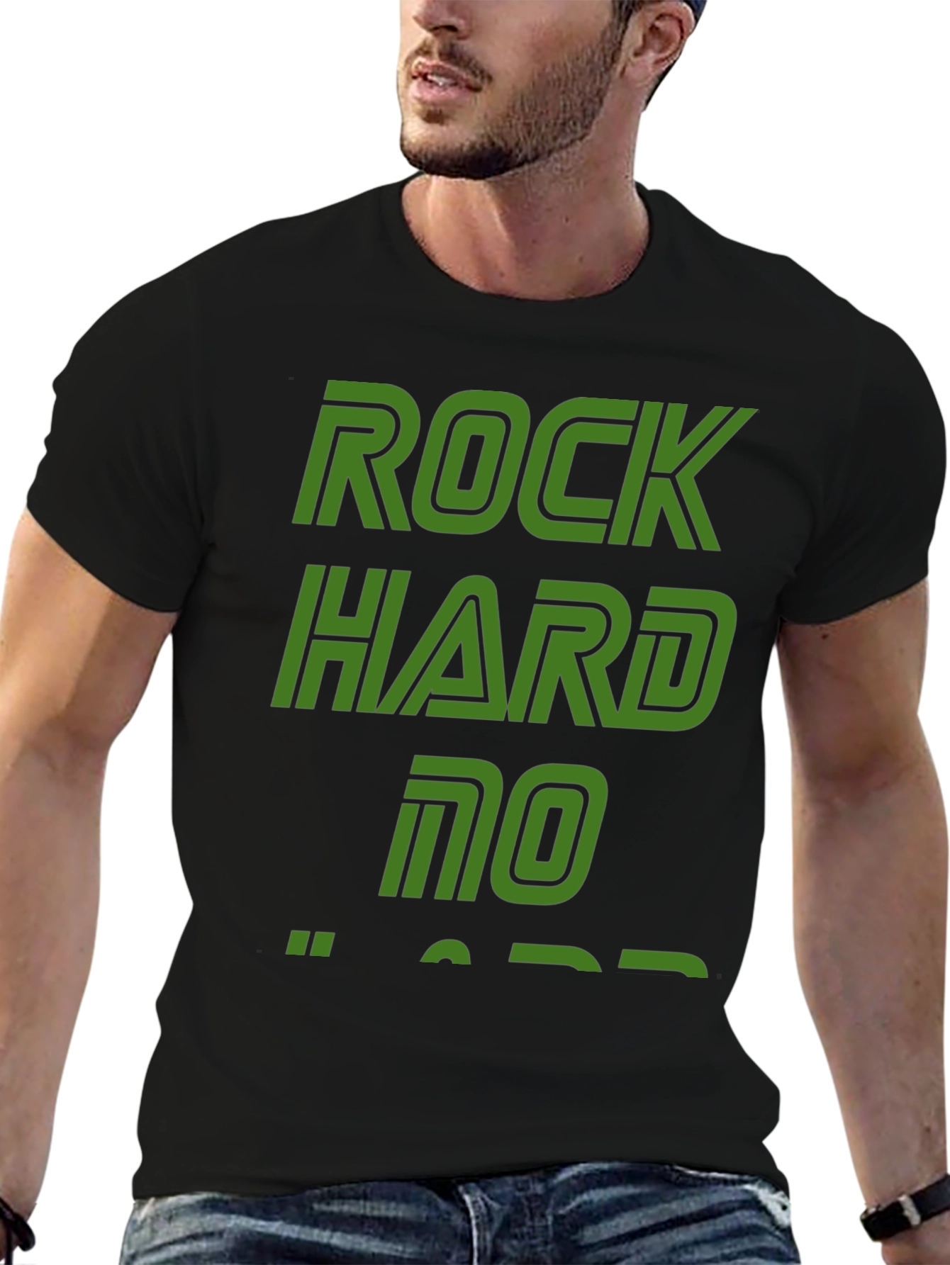 Rock Hard No Days Off Graphic T-Shirt