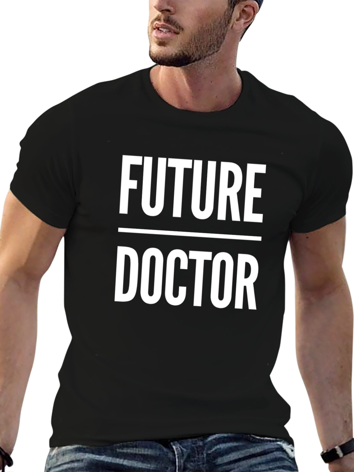 Future Doctor Black T-Shirt Medical Student Gift
