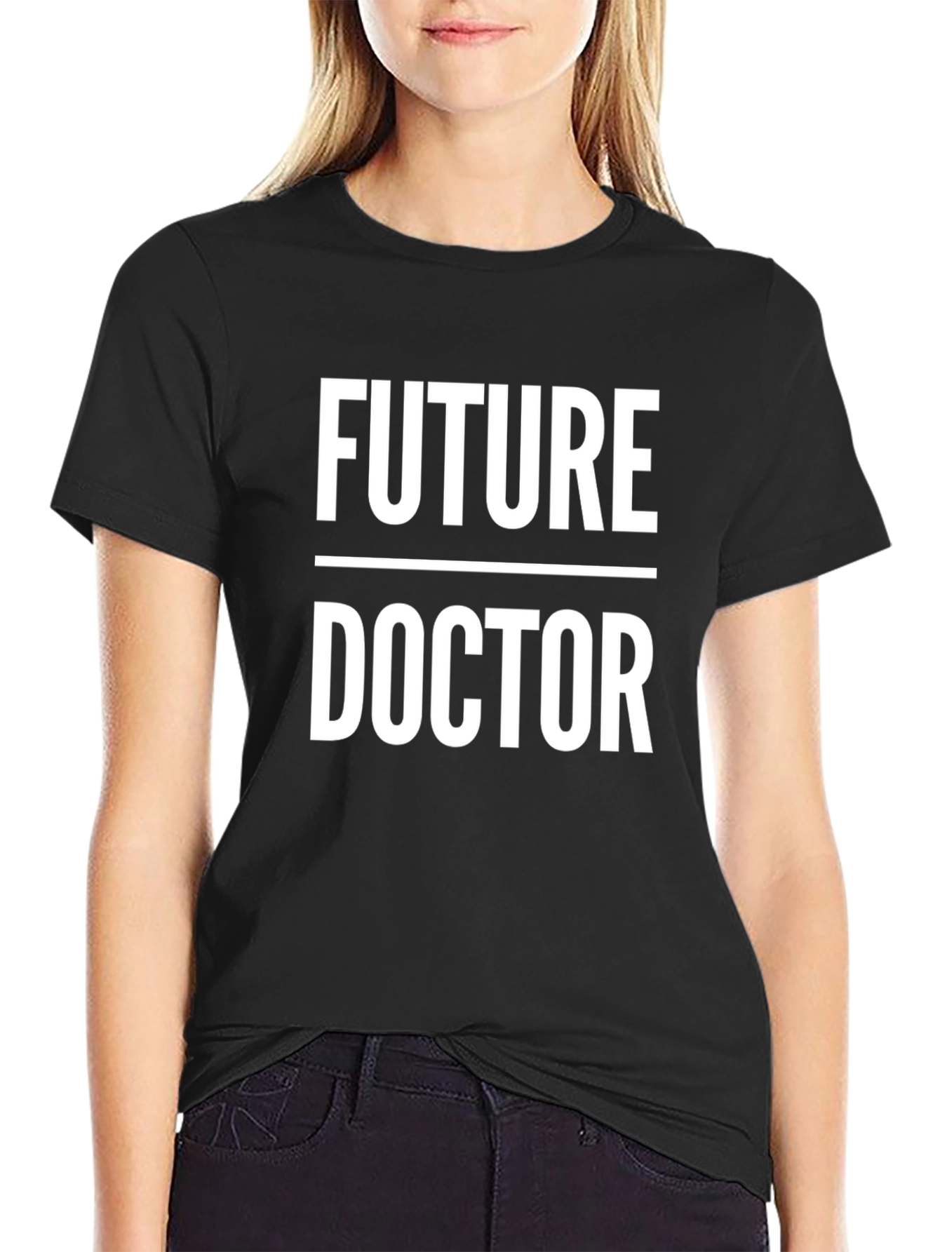 Future Doctor Black T-Shirt Medical Student Gift