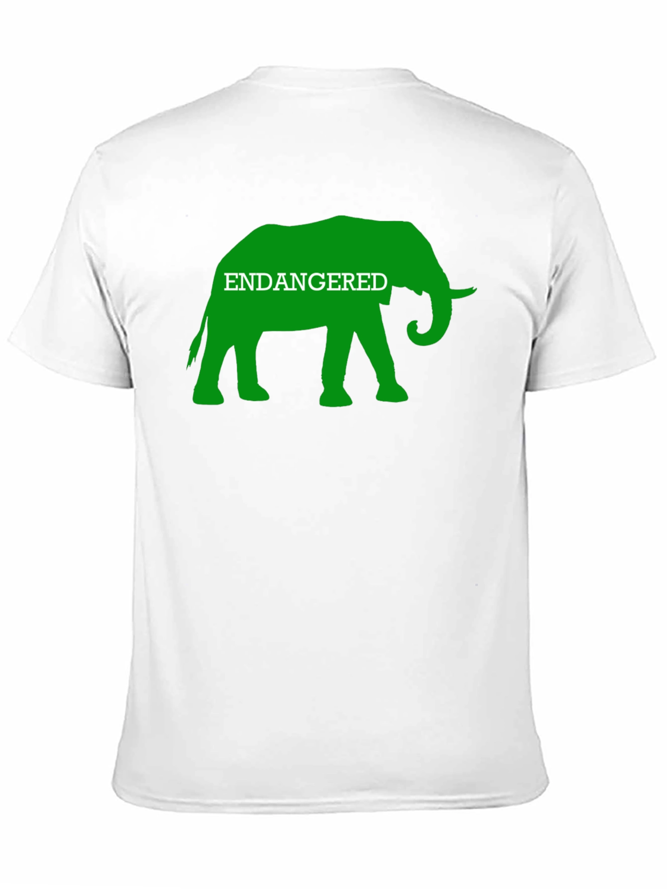 Endangered Elephant Graphic Tee - Black