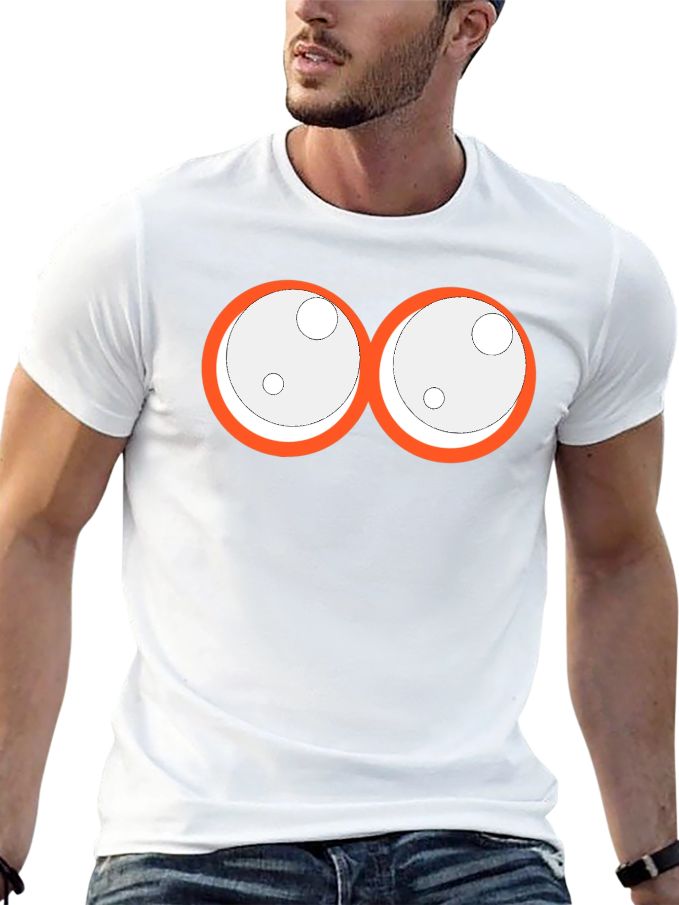 Funny Monster Eyes Graphic T-Shirt