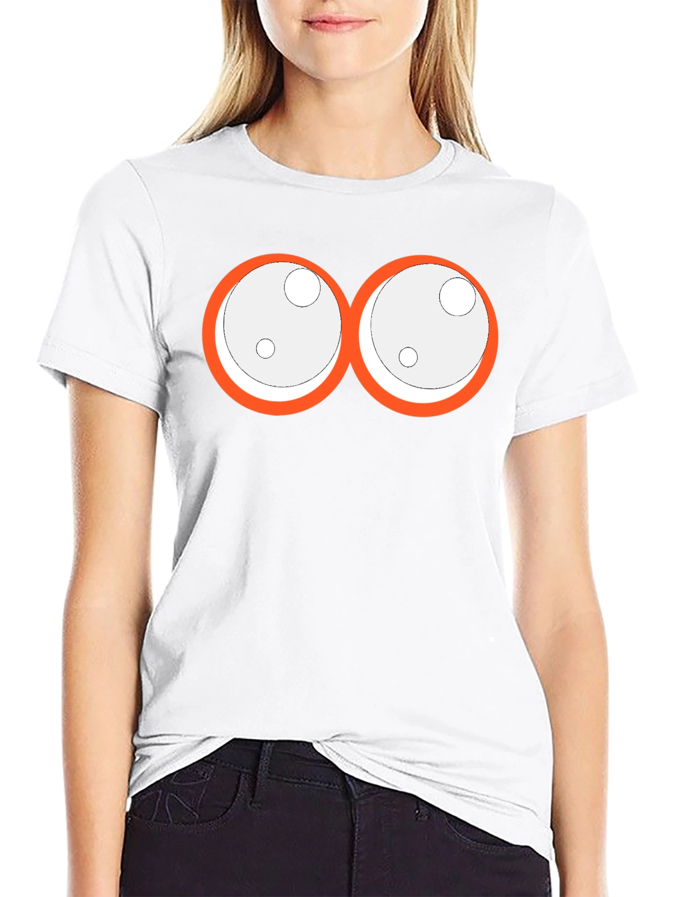 Funny Monster Eyes Graphic T-Shirt