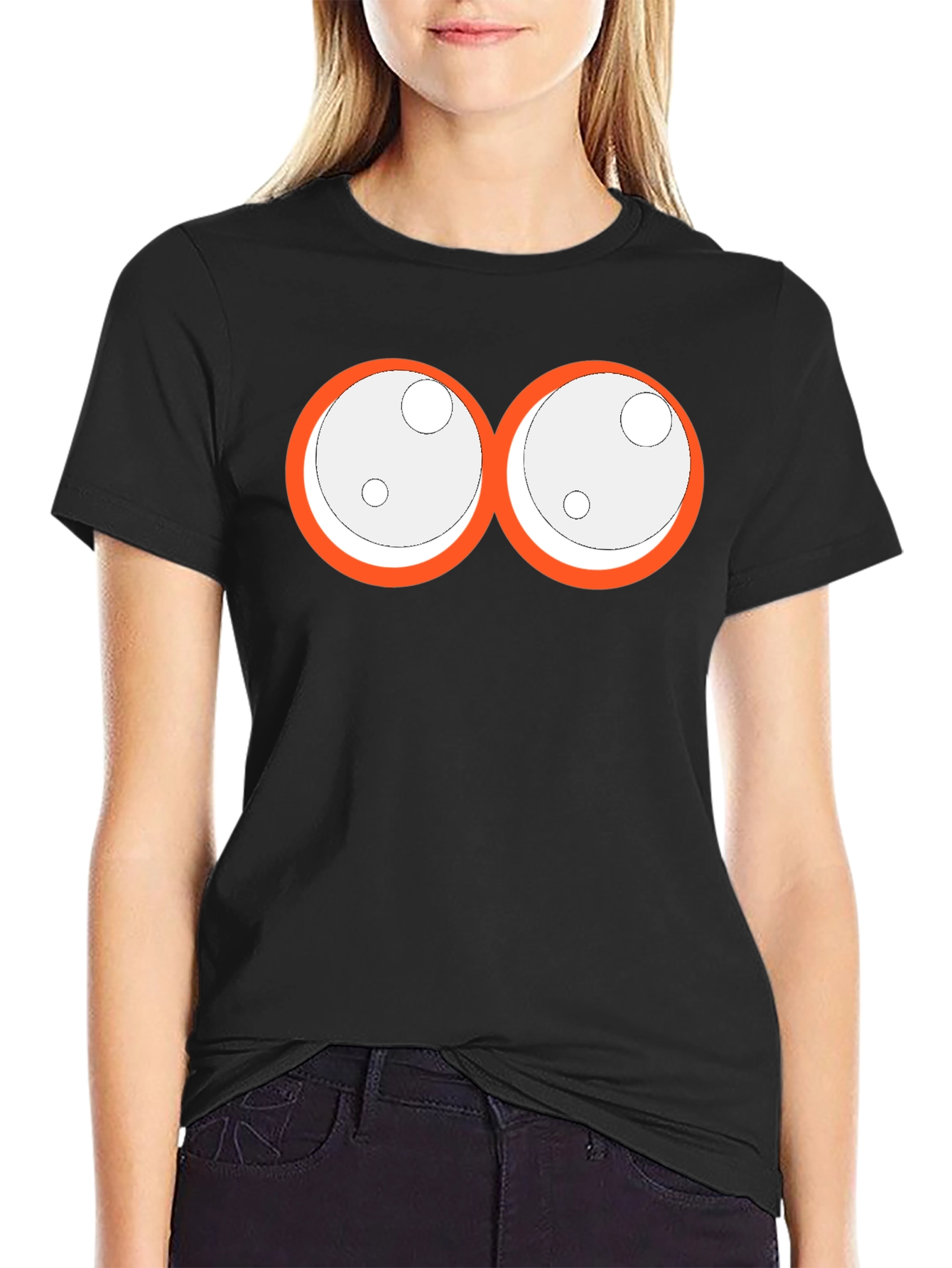 Funny Monster Eyes Graphic T-Shirt