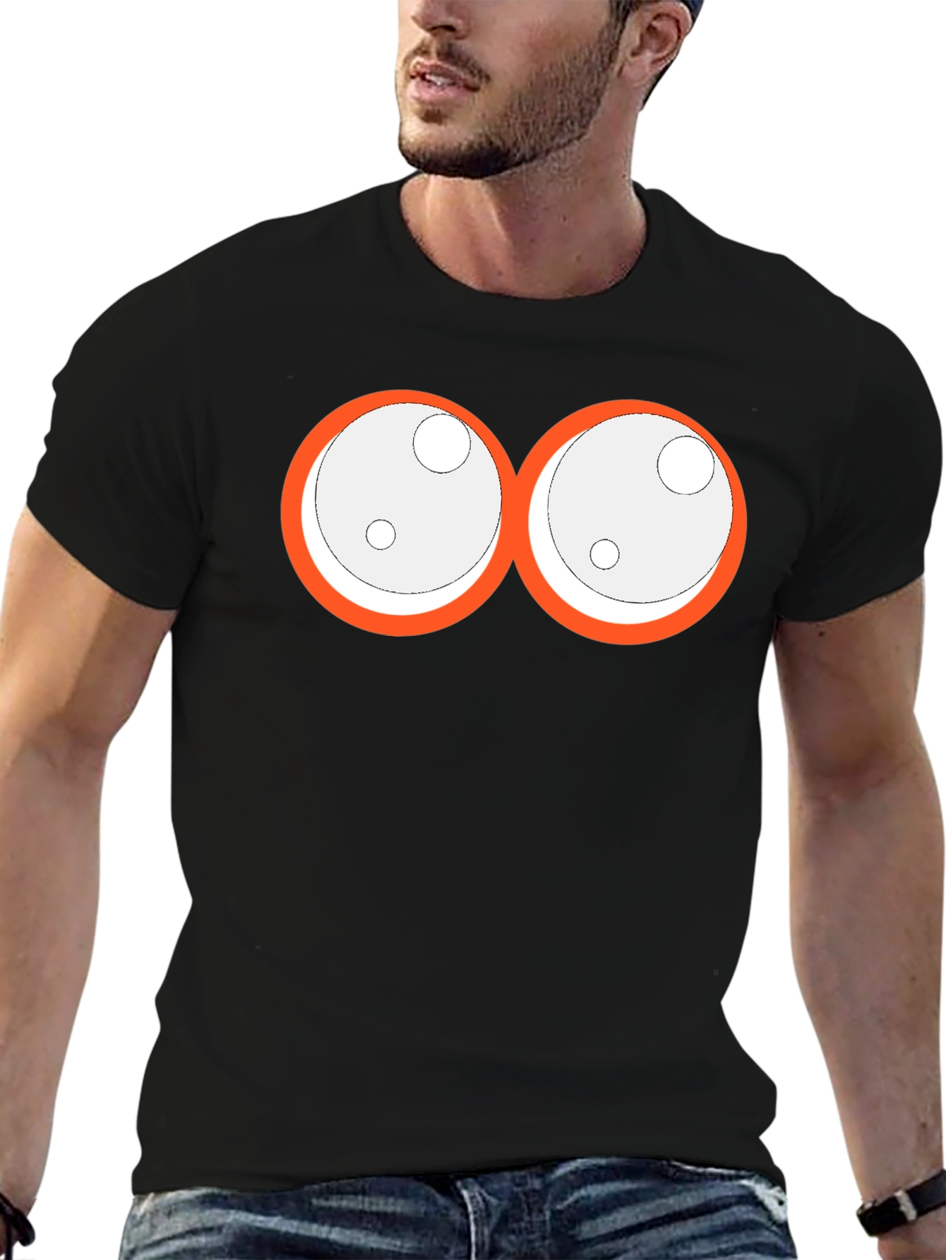 Funny Monster Eyes Graphic T-Shirt