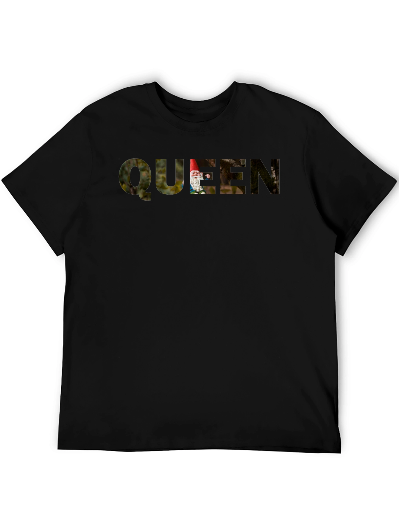 Queen Gnome Black T-Shirt