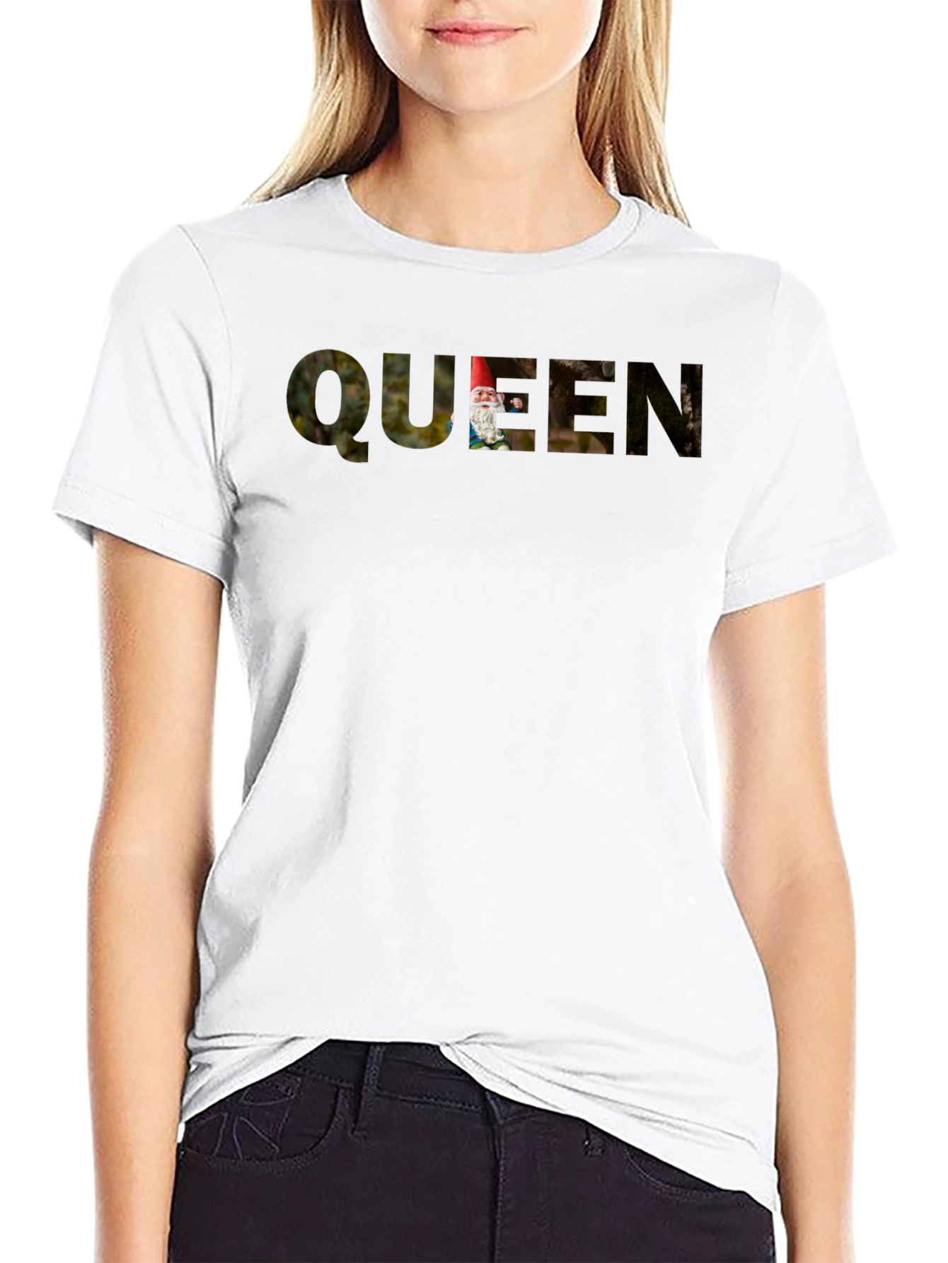 Queen Gnome Black T-Shirt