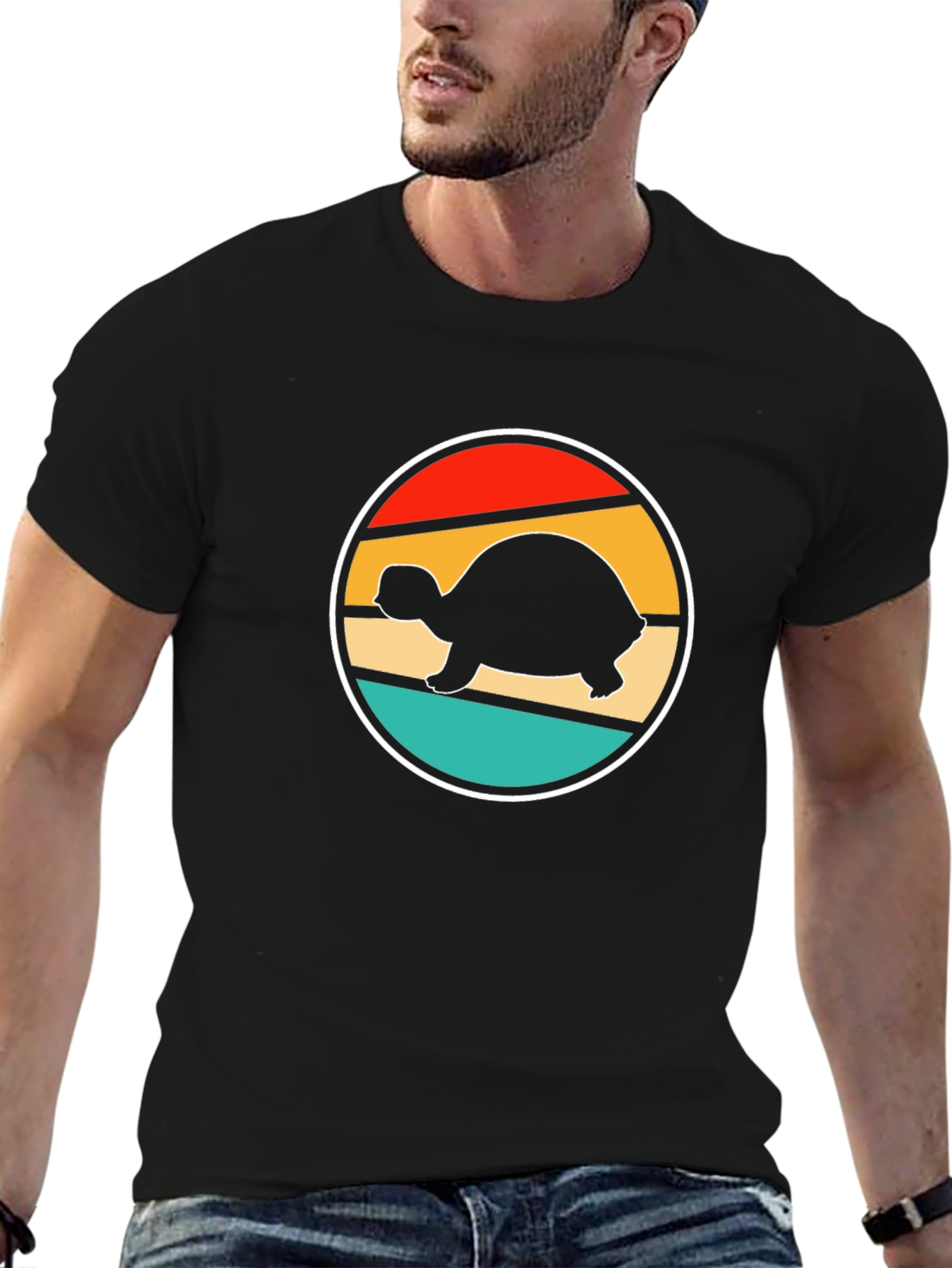 Retro Turtle Graphic T-Shirt