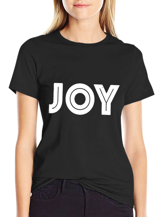 JOY Graphic Tee - Modern Black T-Shirt