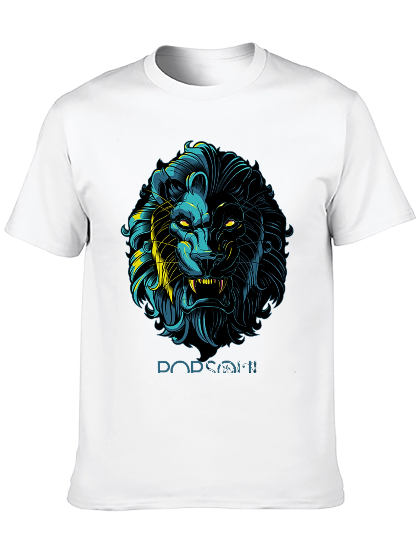 Lion Graphic Print Black T-Shirt - Stylish Mens Apparel
