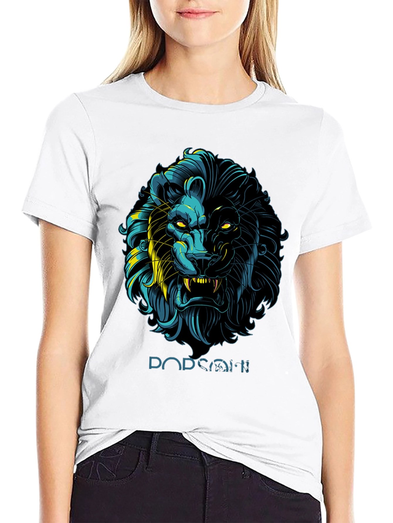 Lion Graphic Print Black T-Shirt - Stylish Mens Apparel
