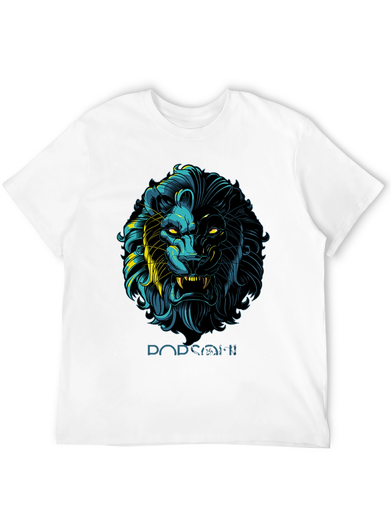 Lion Graphic Print Black T-Shirt - Stylish Mens Apparel
