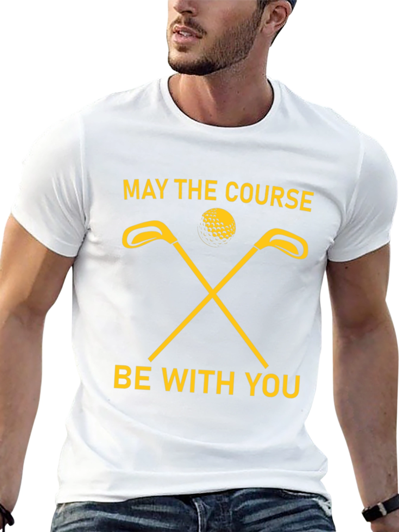 May The Course Be With You Golf T-Shirt