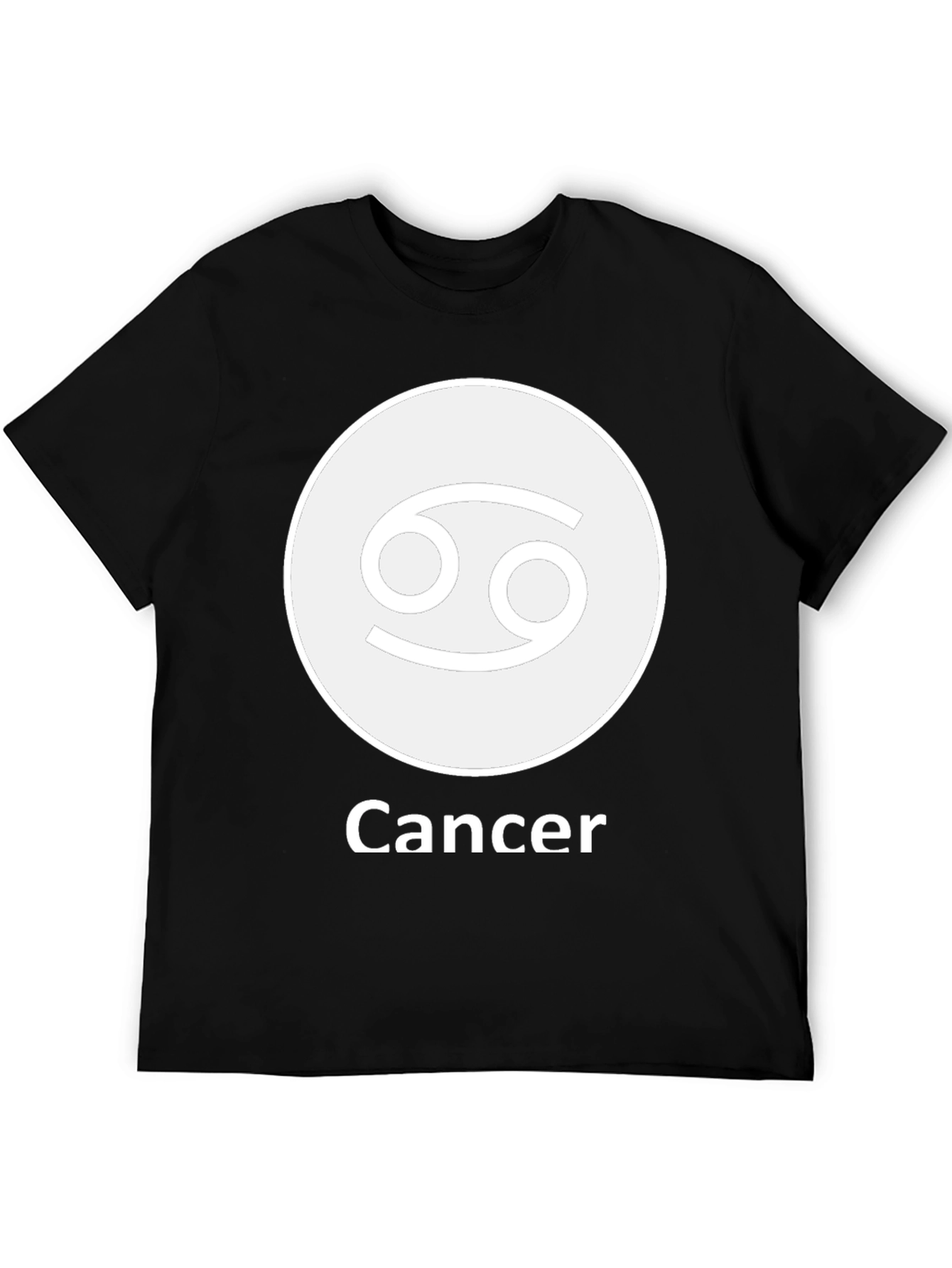 Cancer Zodiac Sign T-Shirt - Black