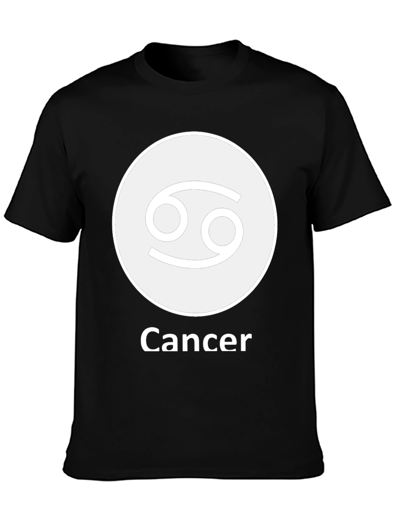 Cancer Zodiac Sign T-Shirt - Black