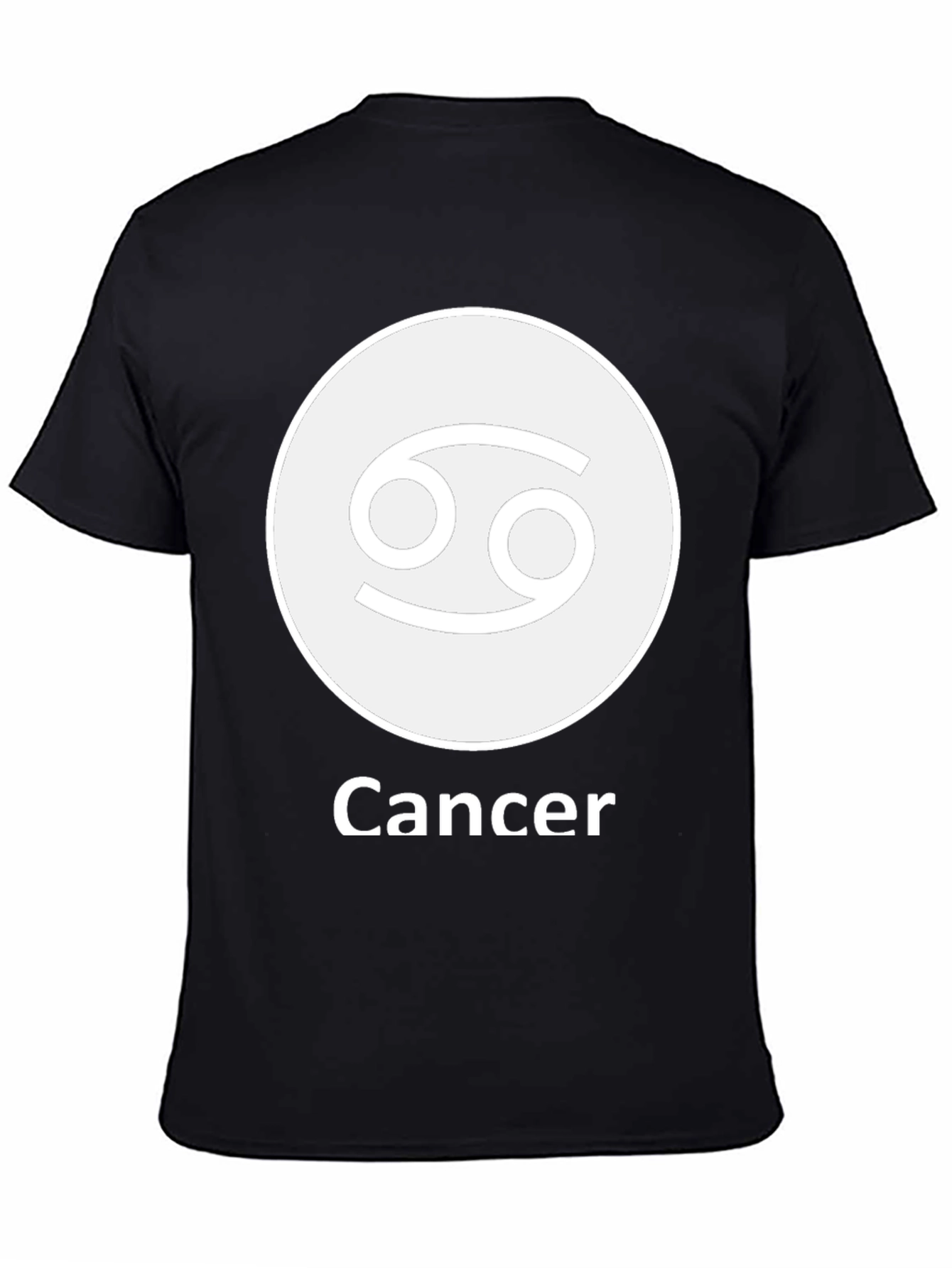 Cancer Zodiac Sign T-Shirt - Black