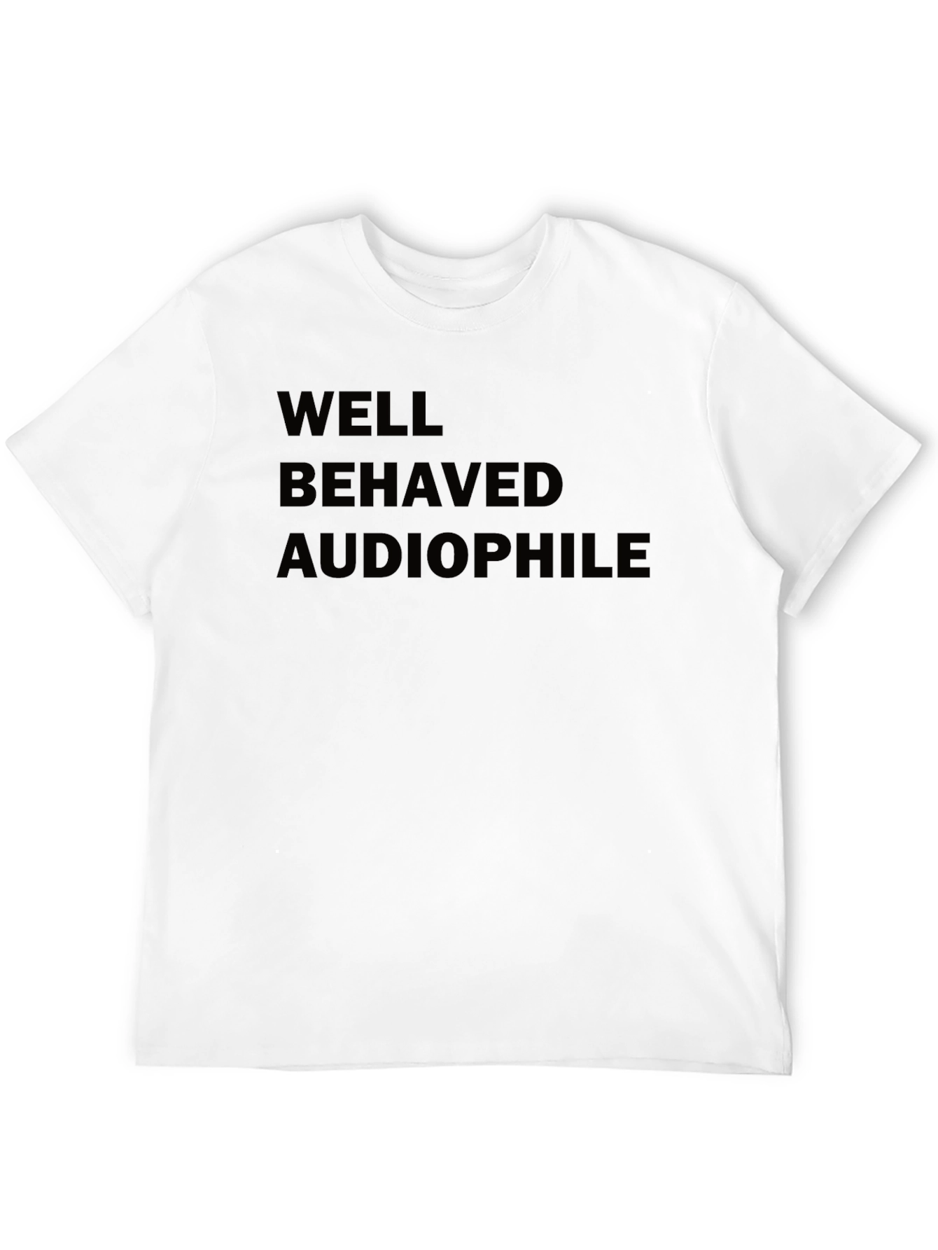 Well Behaved Audiophile Black T-Shirt
