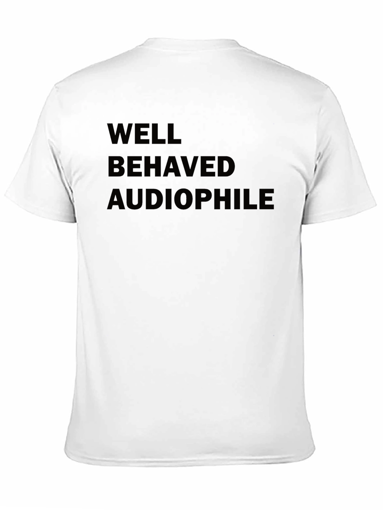 Well Behaved Audiophile Black T-Shirt