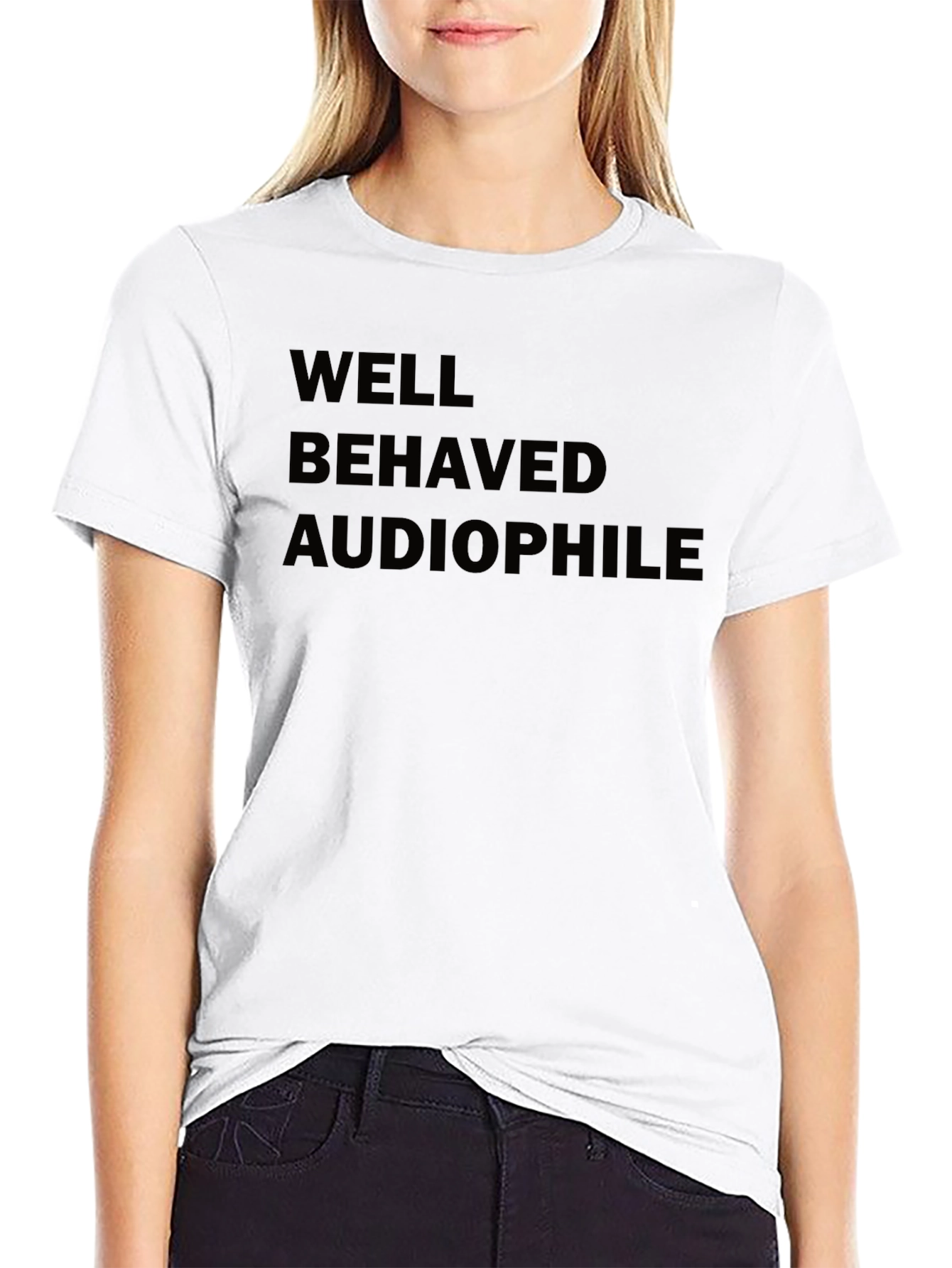 Well Behaved Audiophile Black T-Shirt