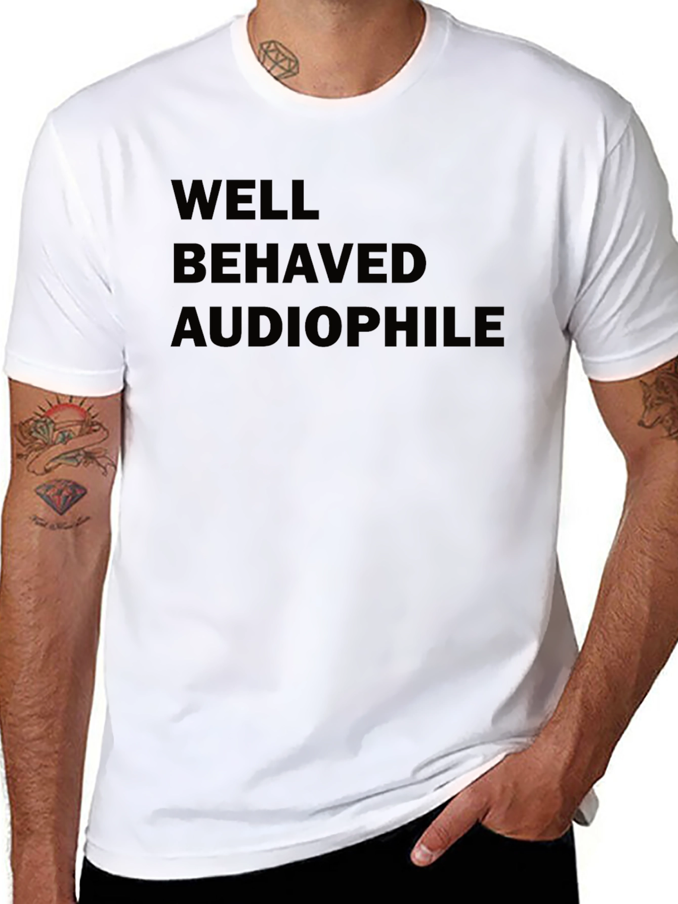 Well Behaved Audiophile Black T-Shirt