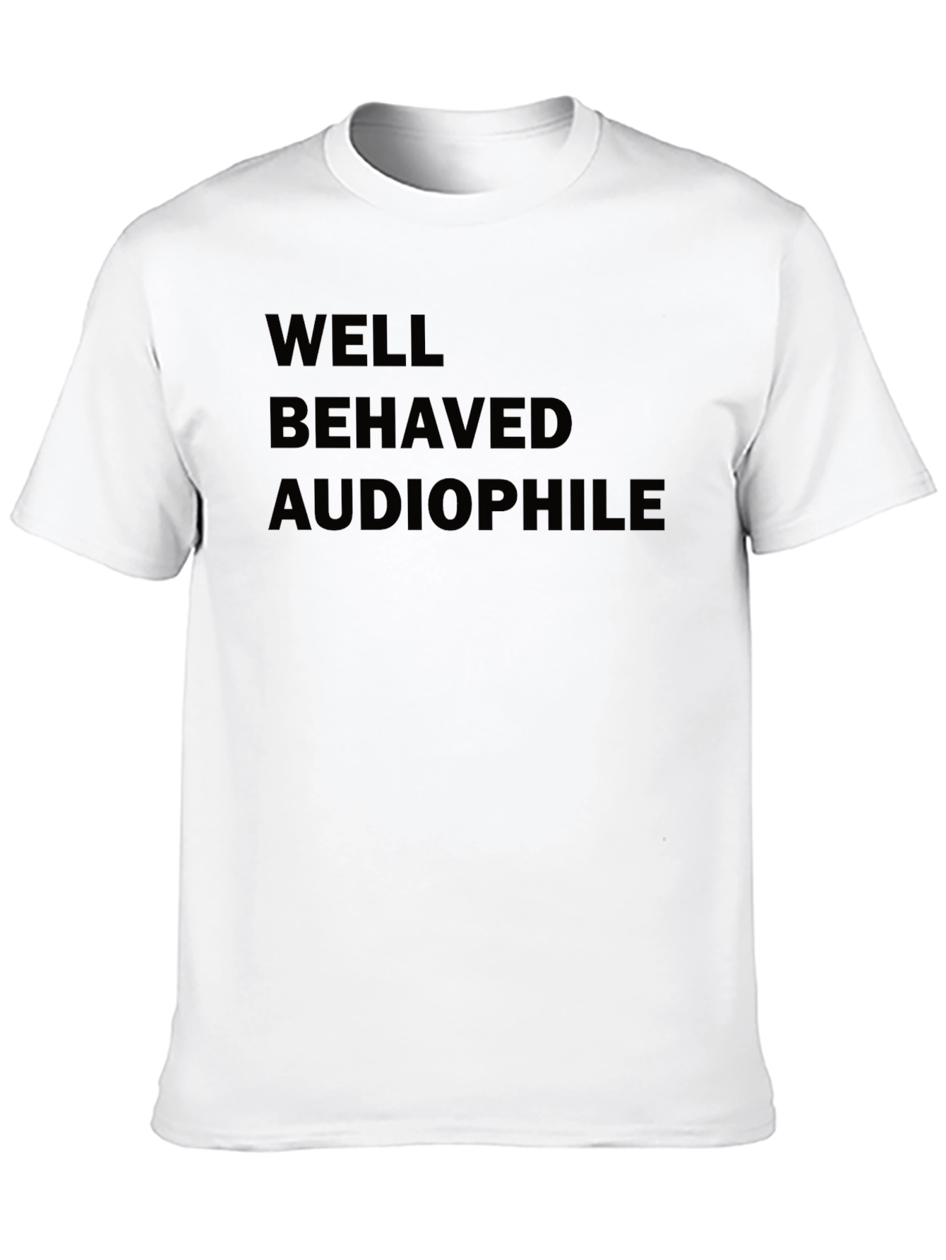 Well Behaved Audiophile Black T-Shirt