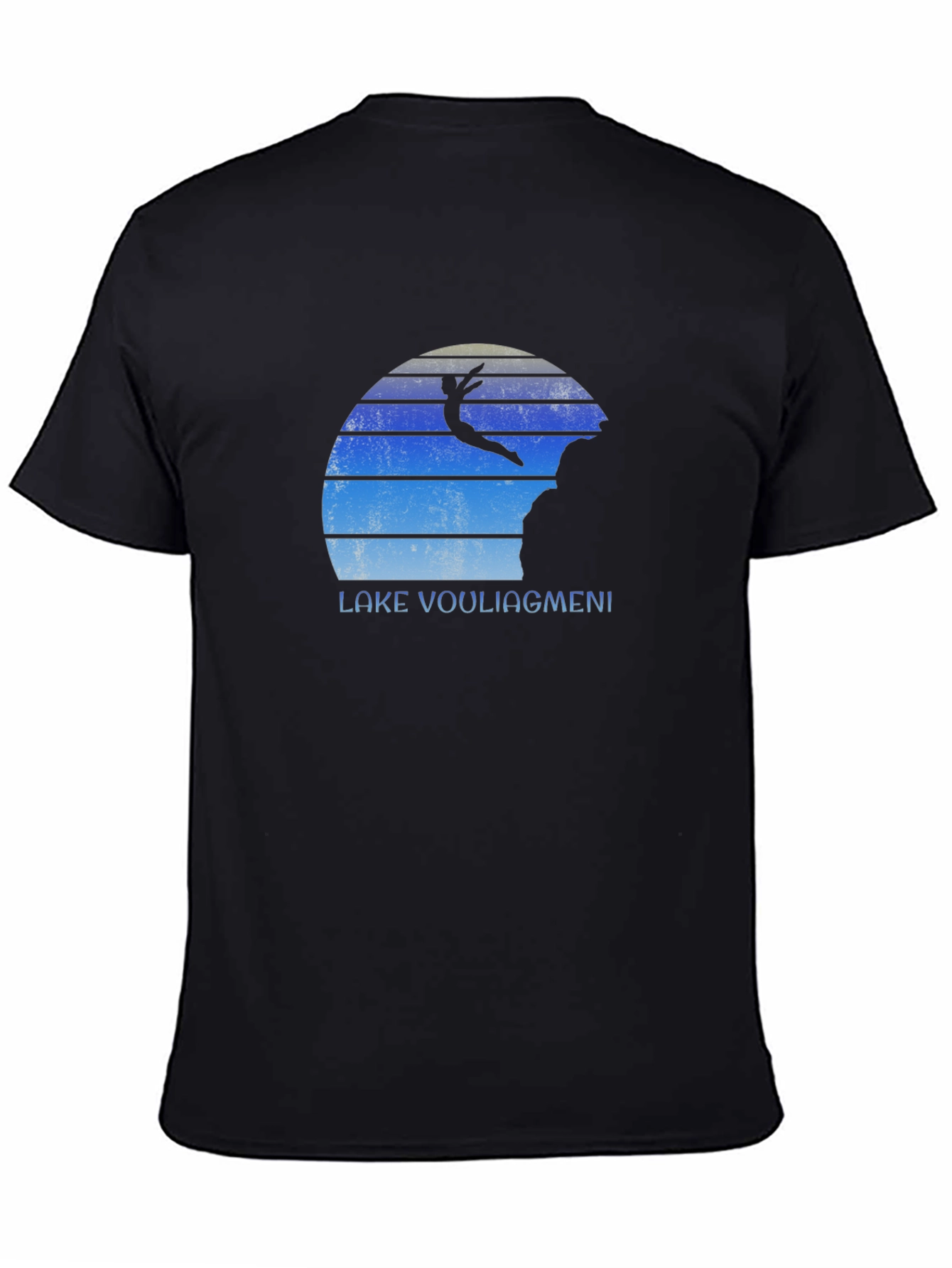 Lake Vouliagmeni Diver Black T-Shirt