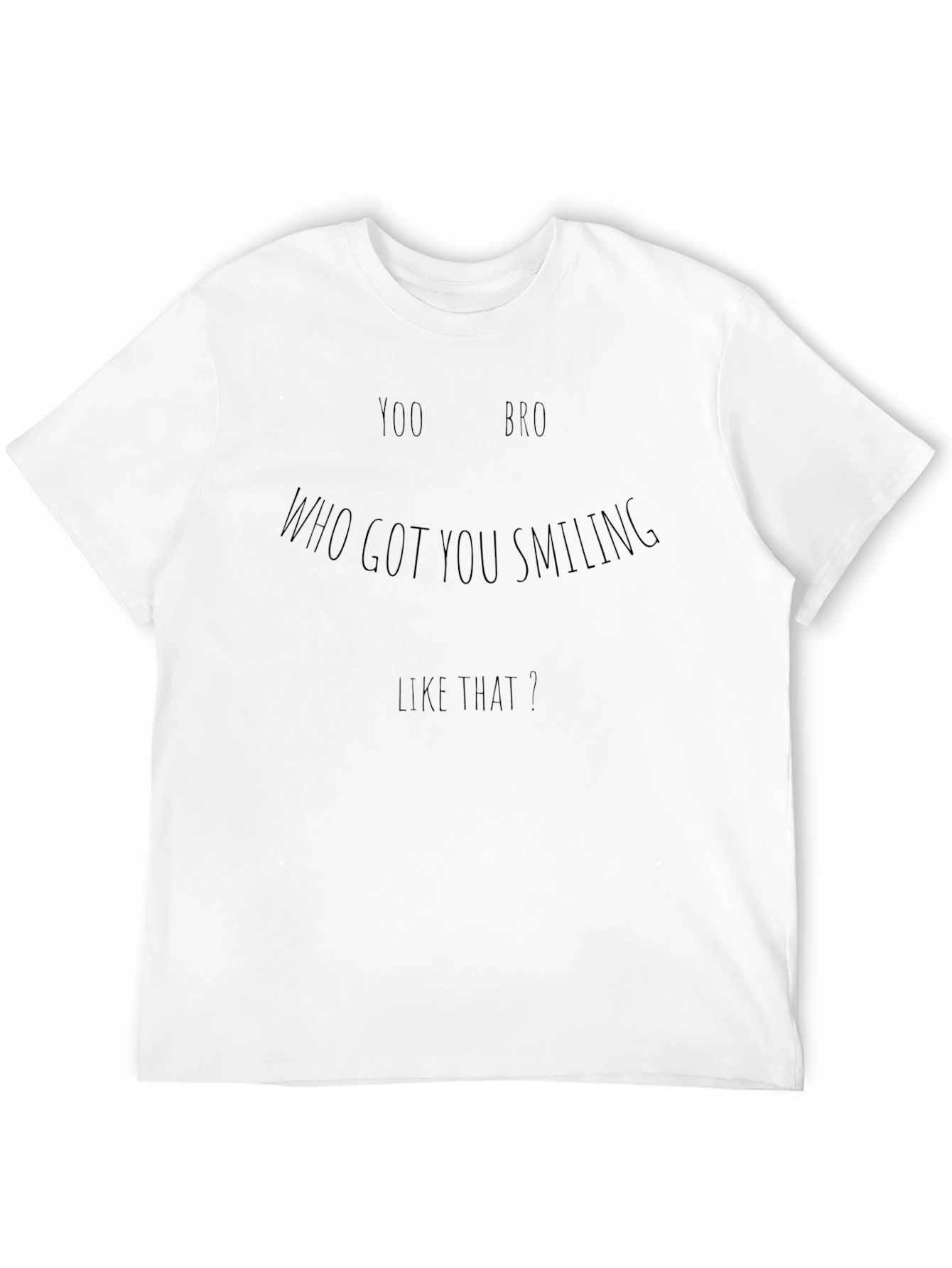 Yoo Bro Smiling Black Graphic Tee
