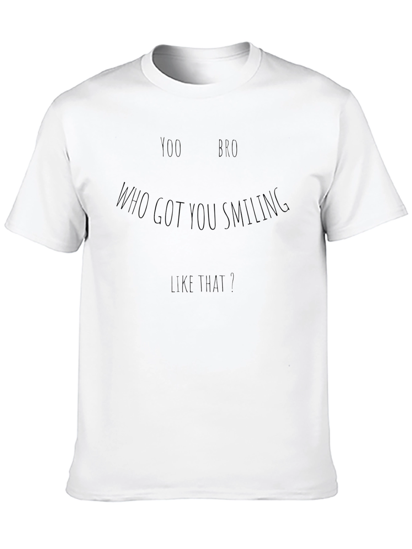 Yoo Bro Smiling Black Graphic Tee