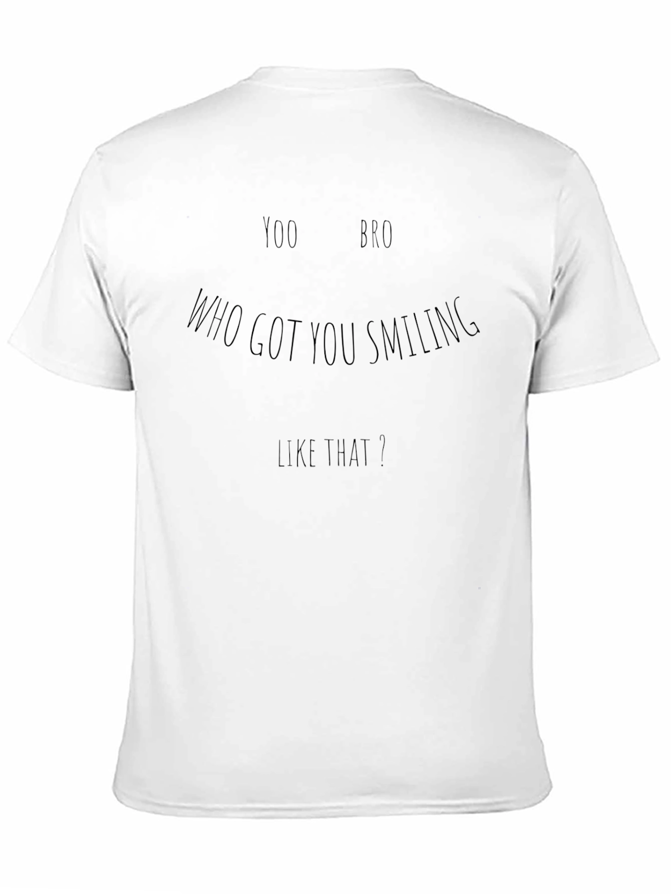 Yoo Bro Smiling Black Graphic Tee