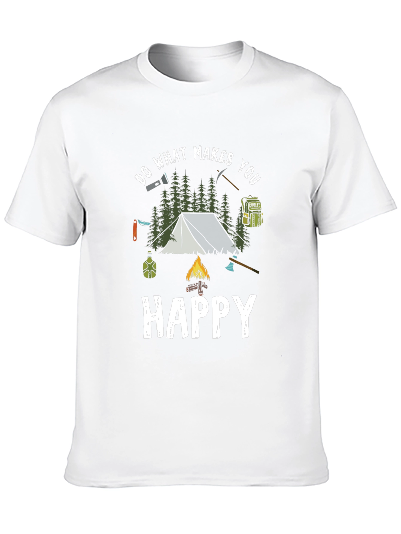 Camping Adventure T-Shirt: Do What Makes You Happy