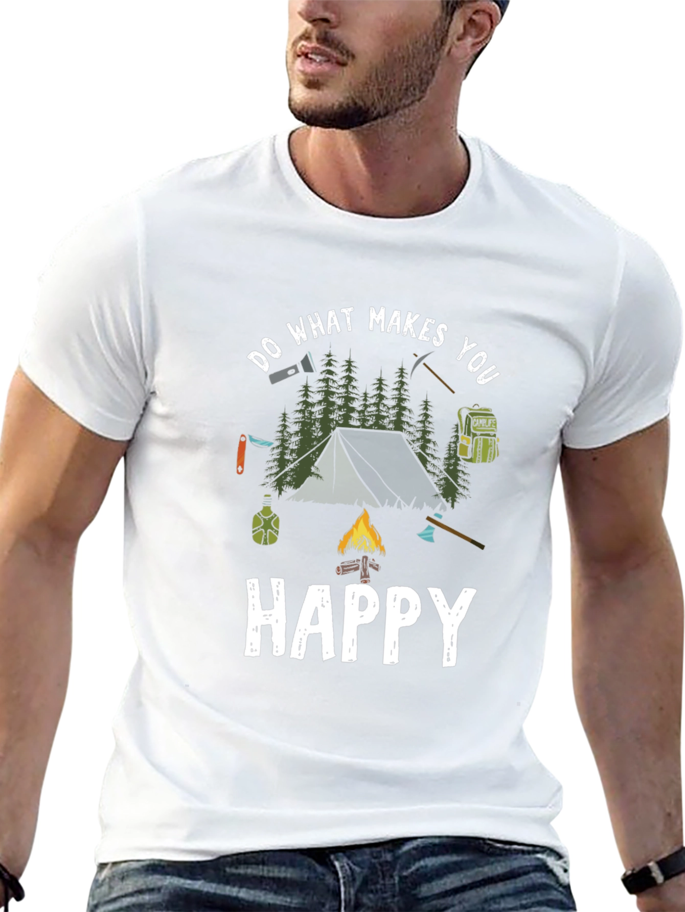 Camping Adventure T-Shirt: Do What Makes You Happy