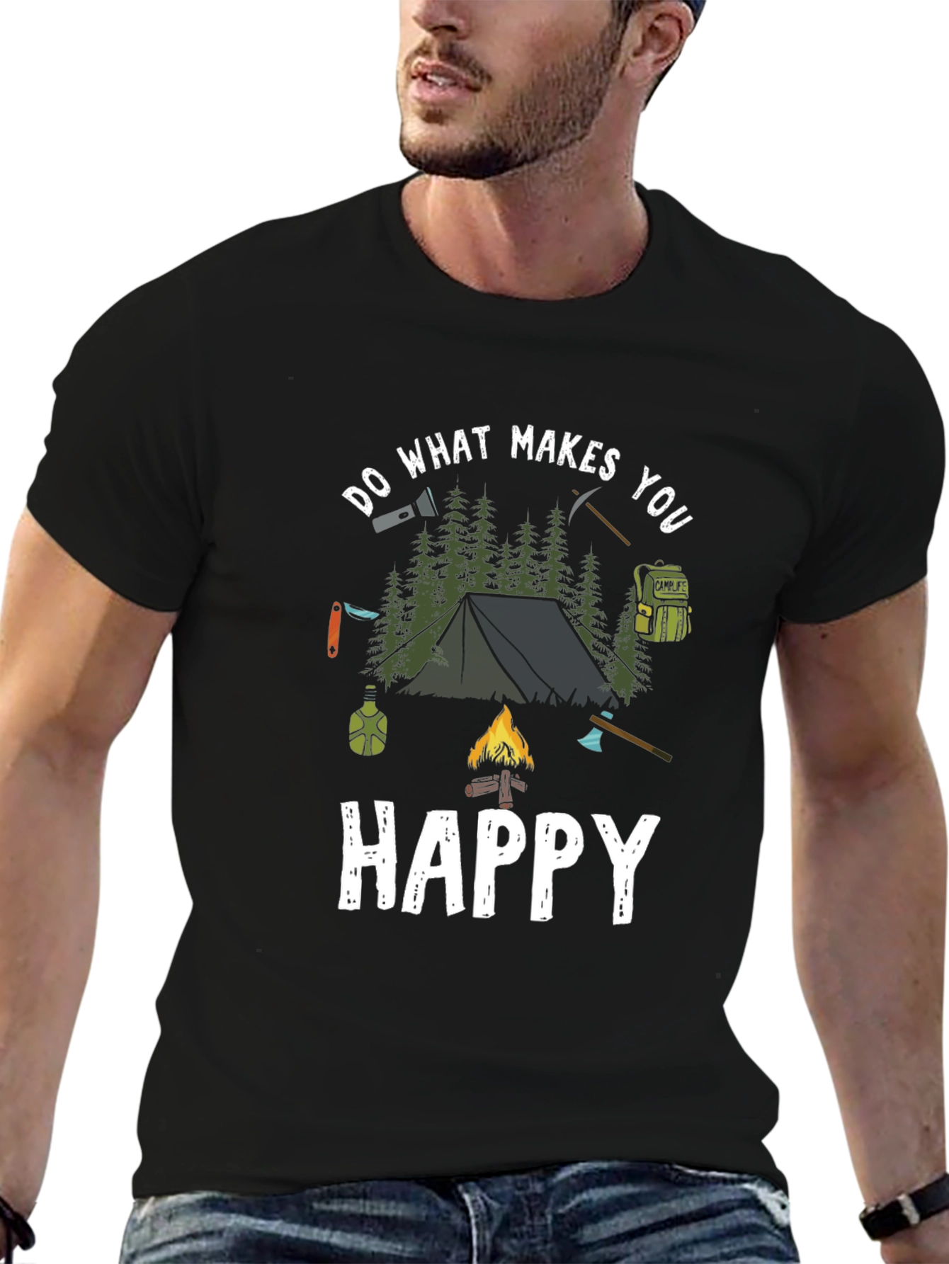 Camping Adventure T-Shirt: Do What Makes You Happy