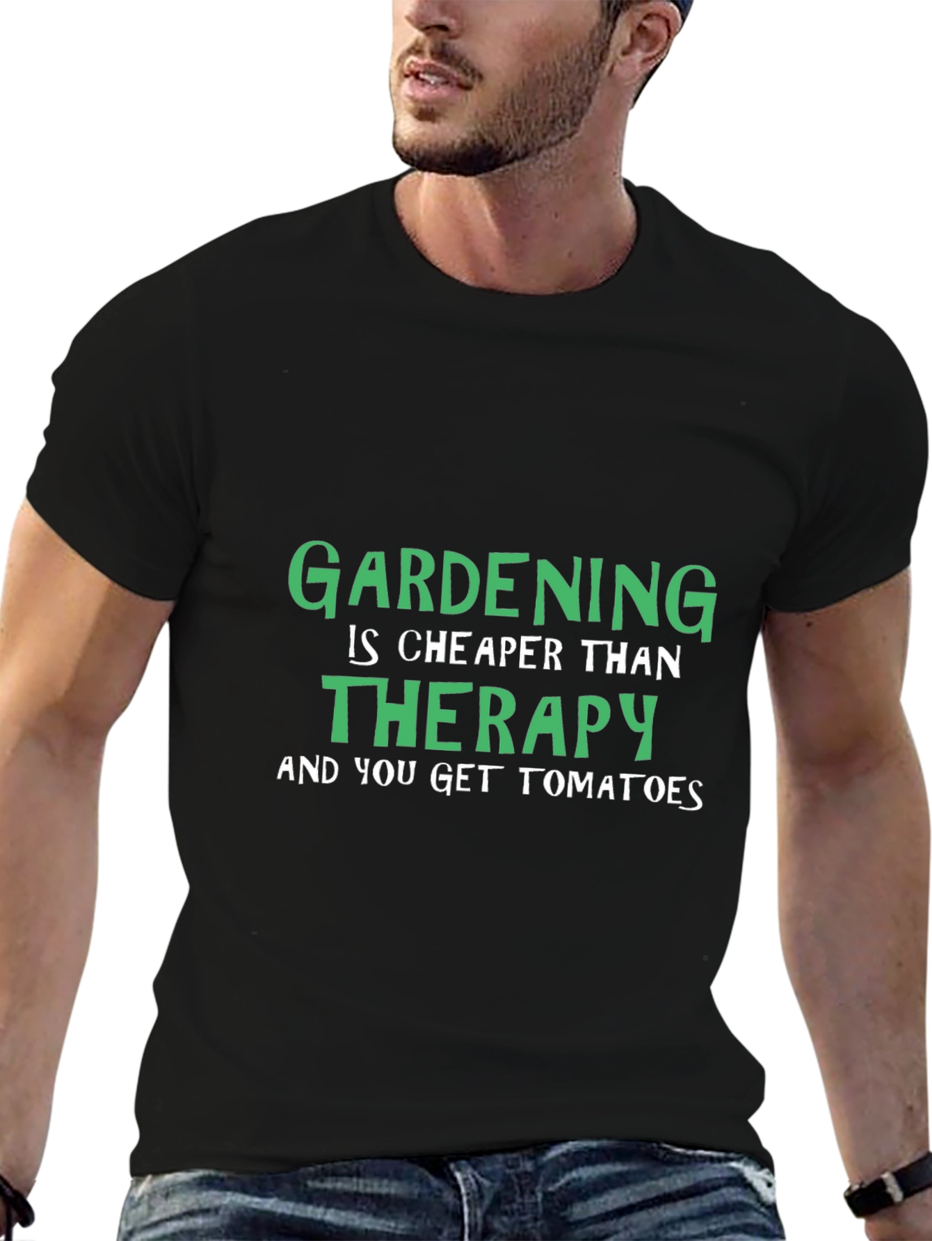 Gardening Therapy T-Shirt - Humor Tee