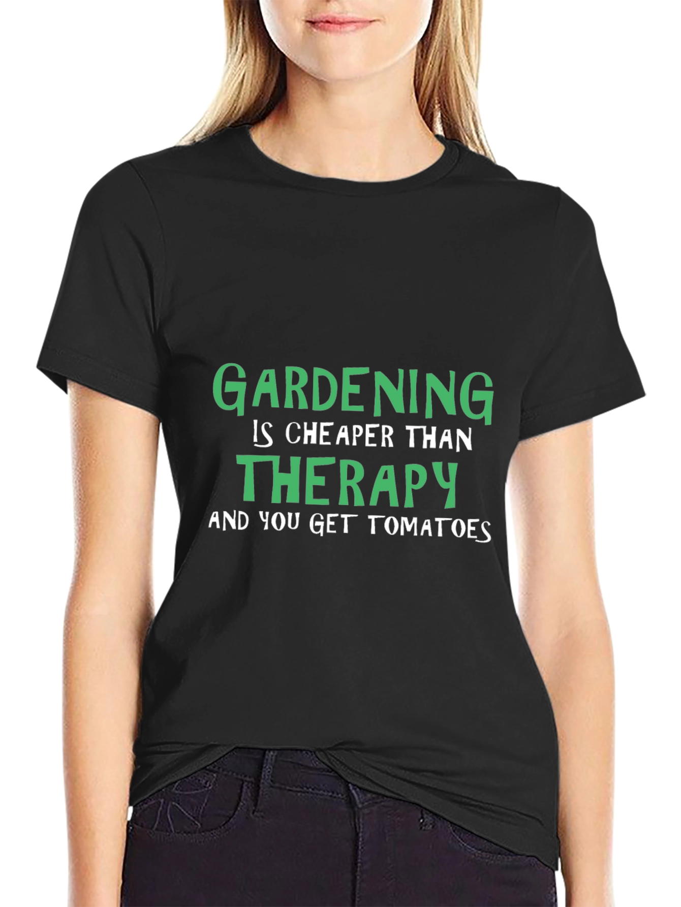 Gardening Therapy T-Shirt - Humor Tee