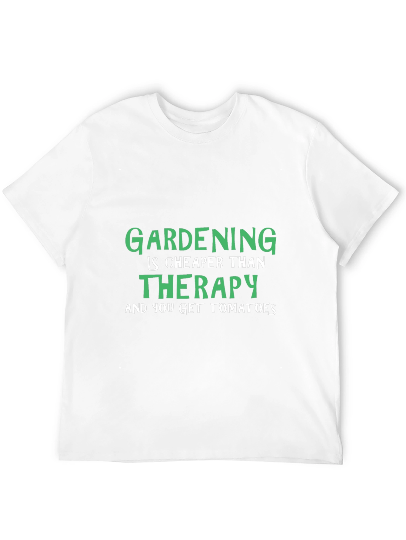 Gardening Therapy T-Shirt - Humor Tee
