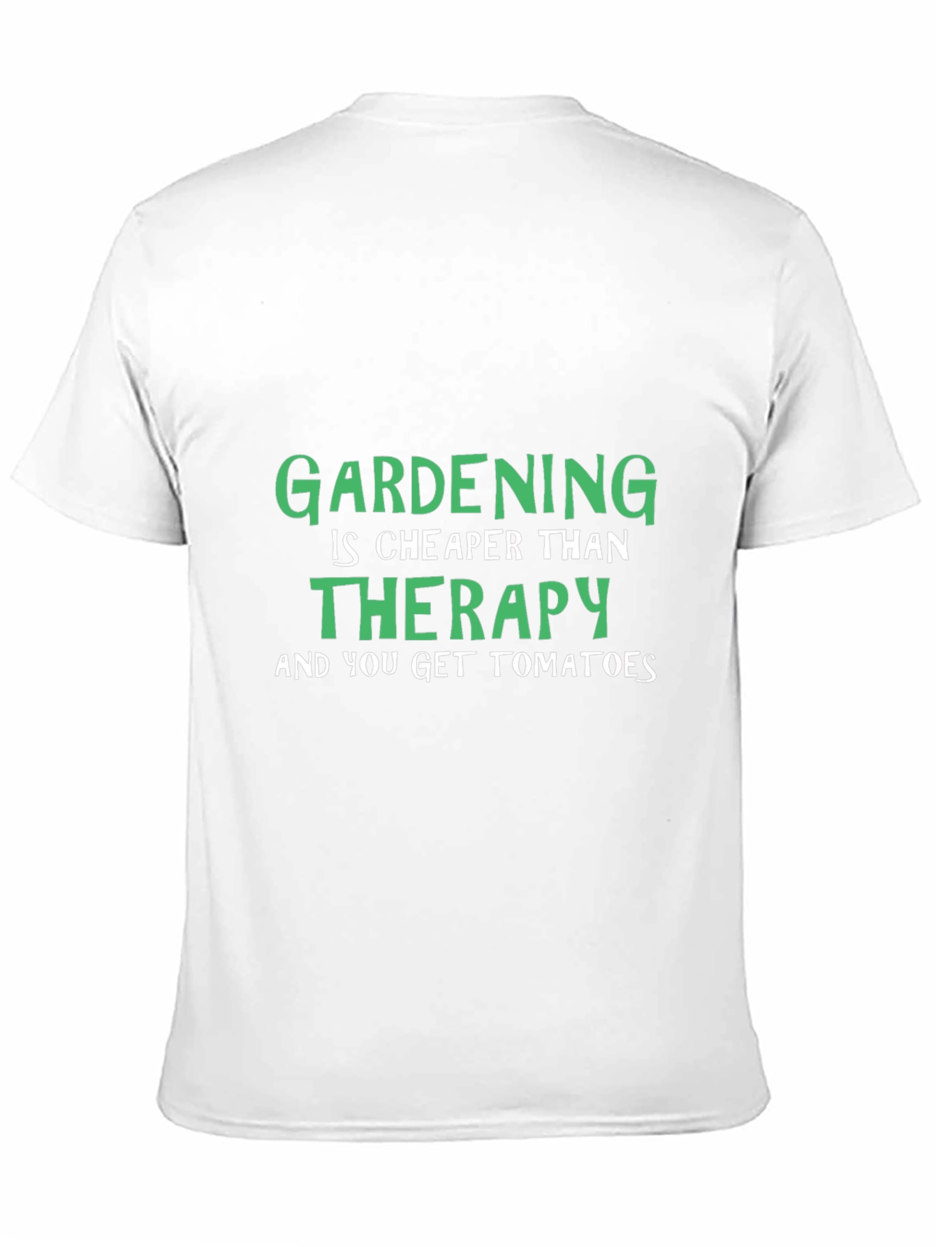Gardening Therapy T-Shirt - Humor Tee