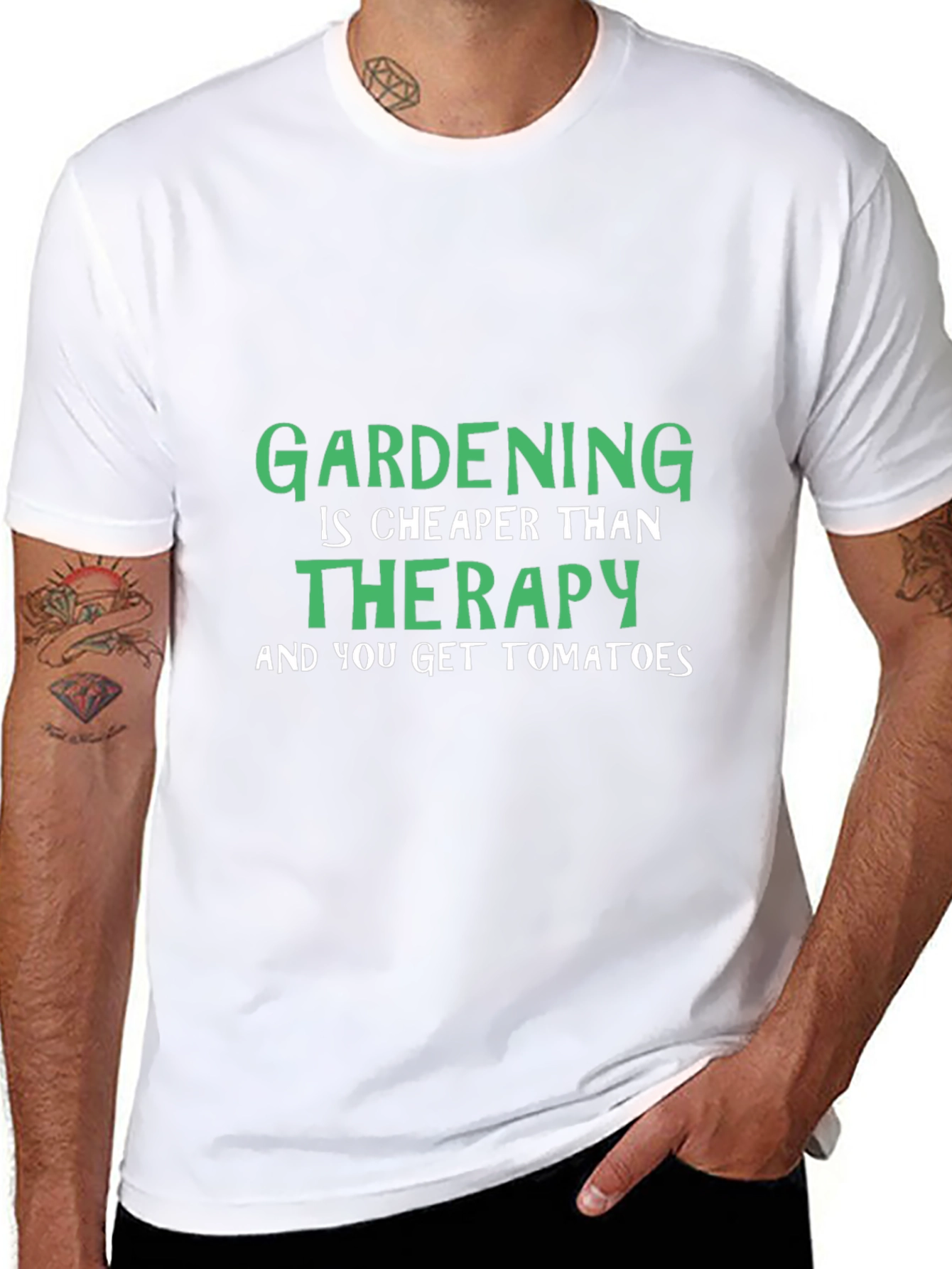 Gardening Therapy T-Shirt - Humor Tee