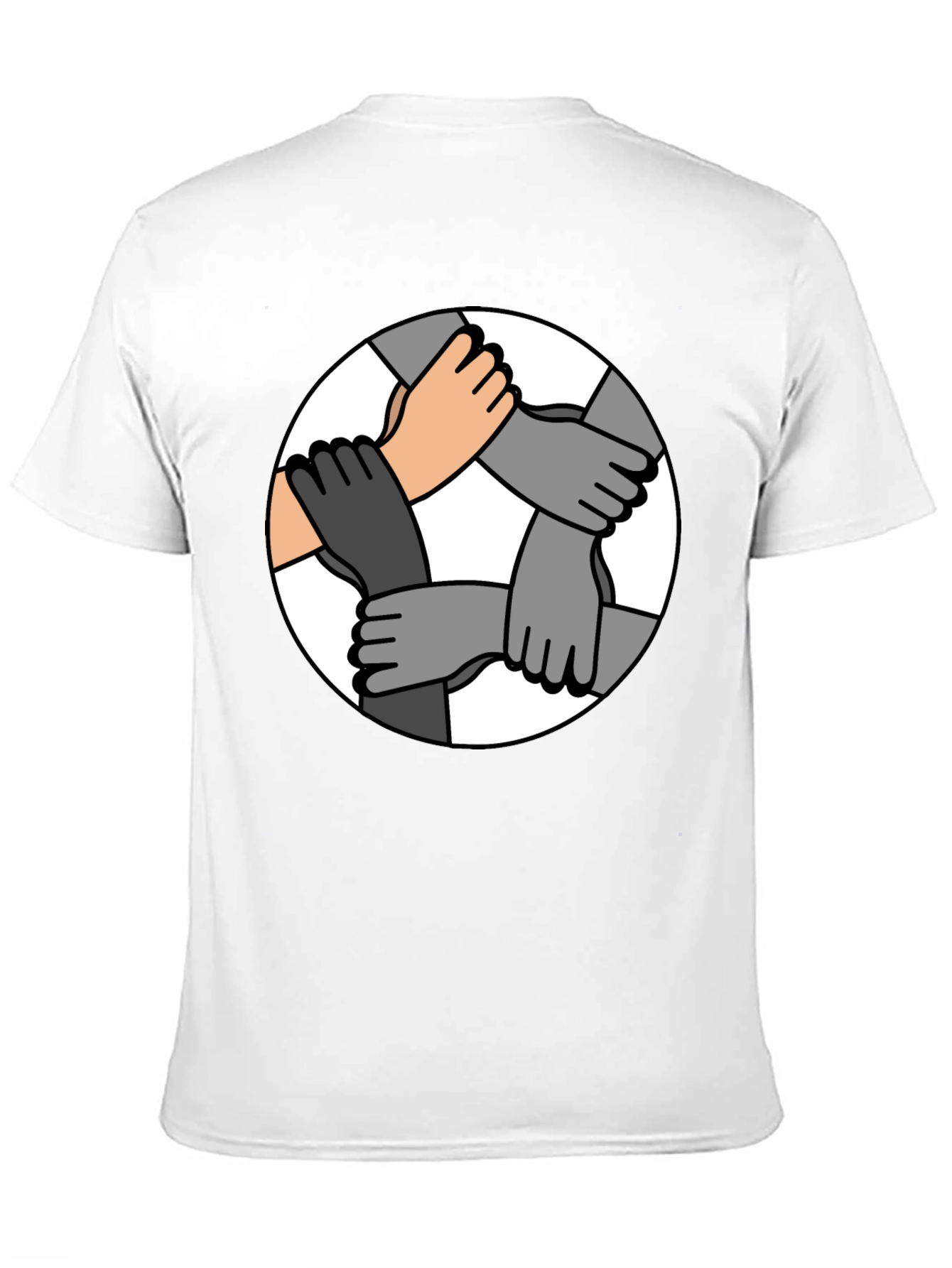 Unity Hands Graphic T-Shirt - Symbol of Togetherness