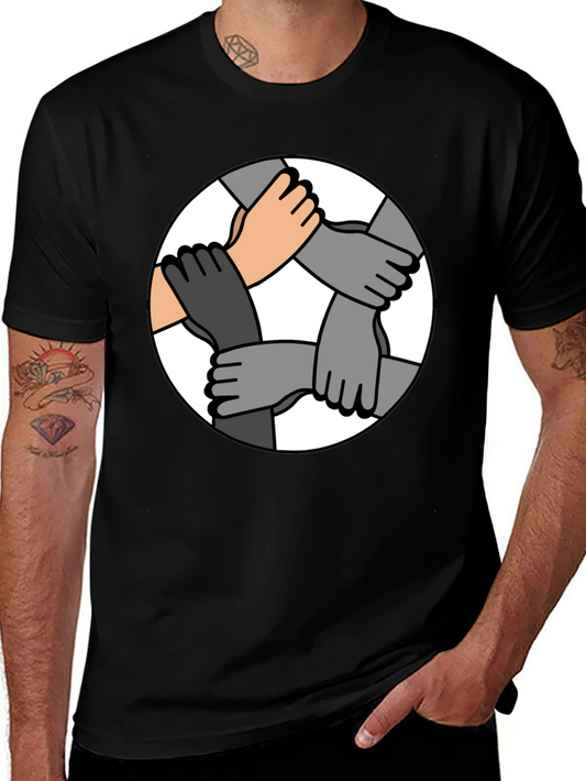 Unity Hands Graphic T-Shirt - Symbol of Togetherness