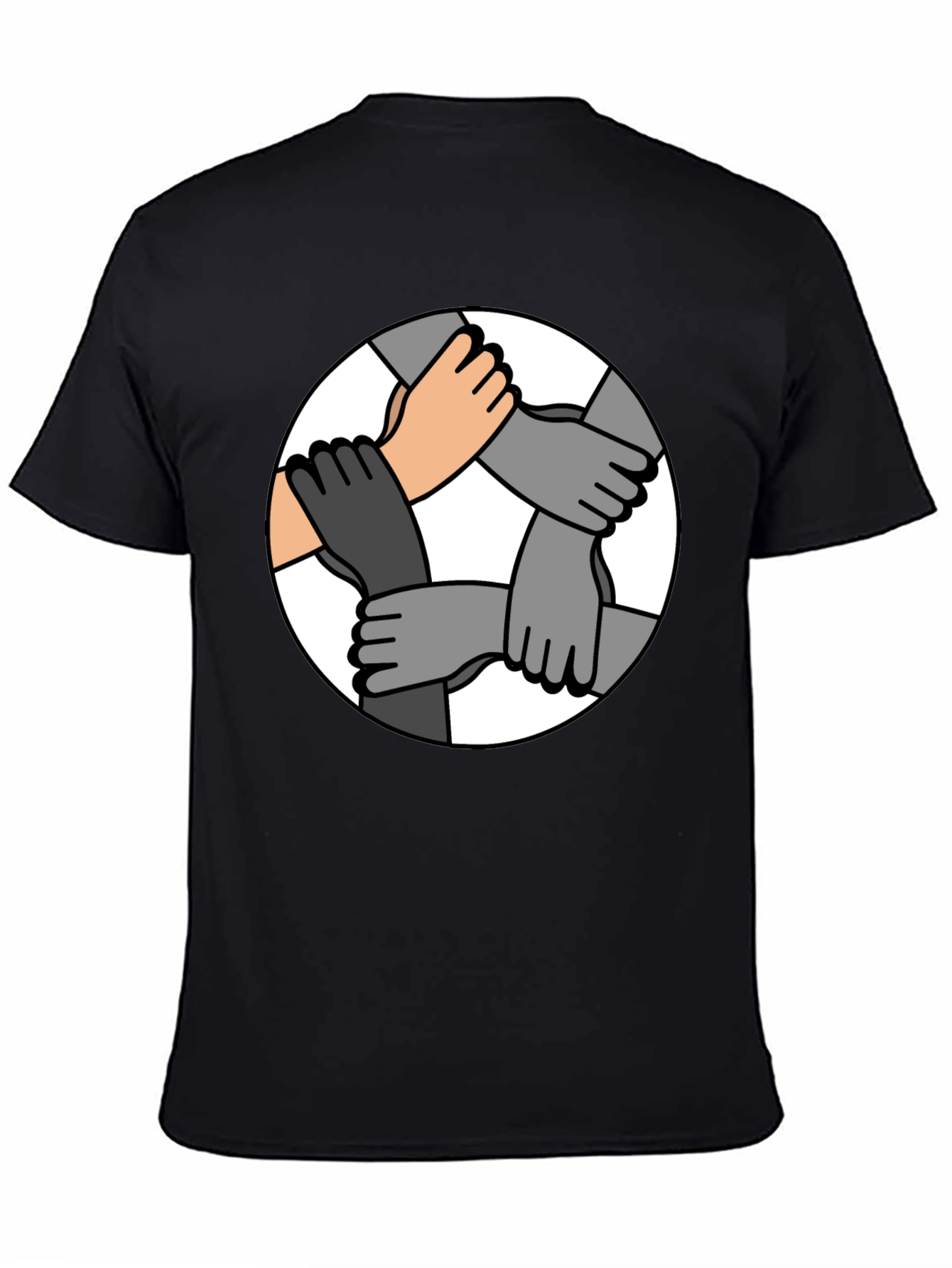 Unity Hands Graphic T-Shirt - Symbol of Togetherness