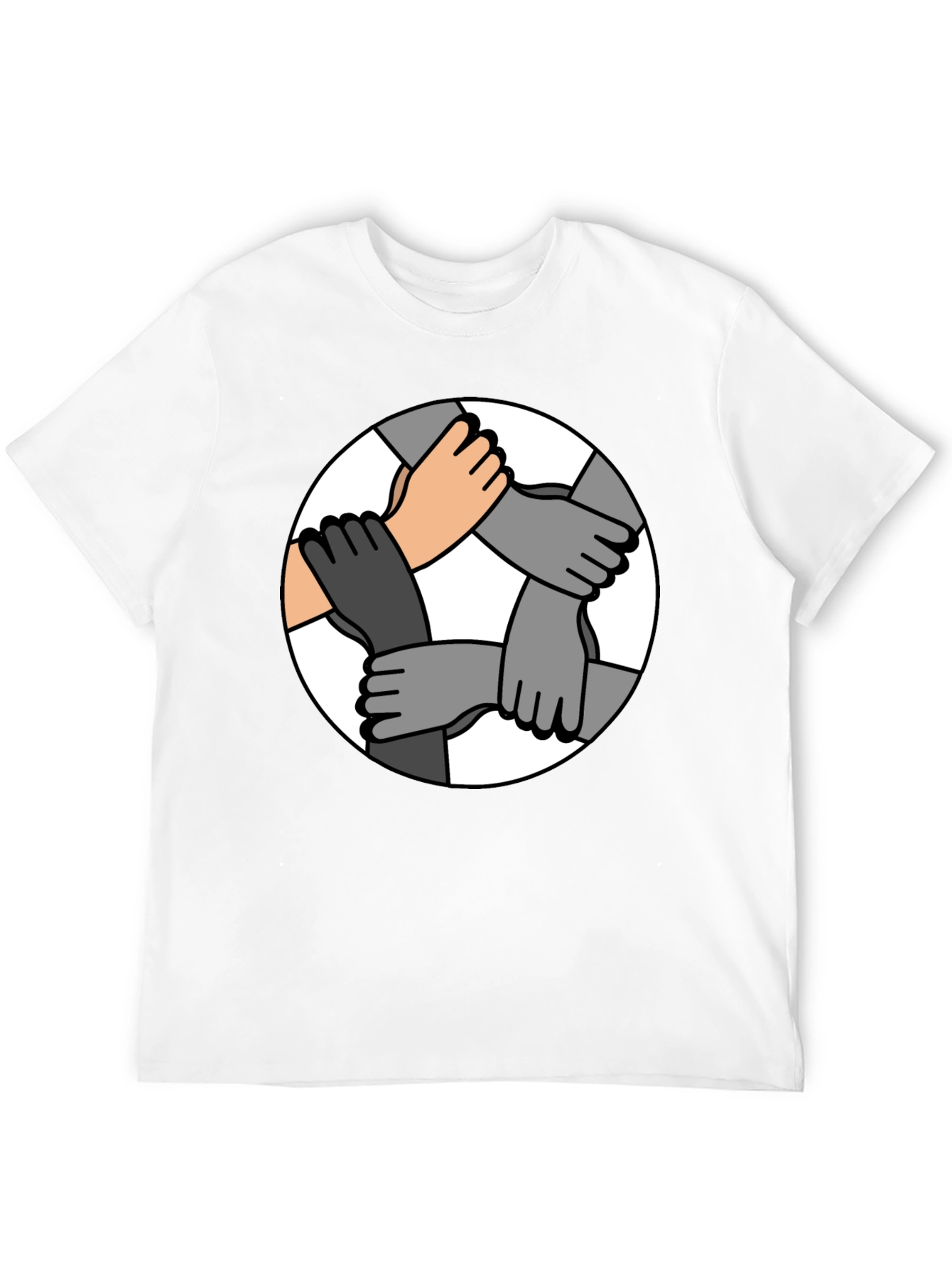 Unity Hands Graphic T-Shirt - Symbol of Togetherness