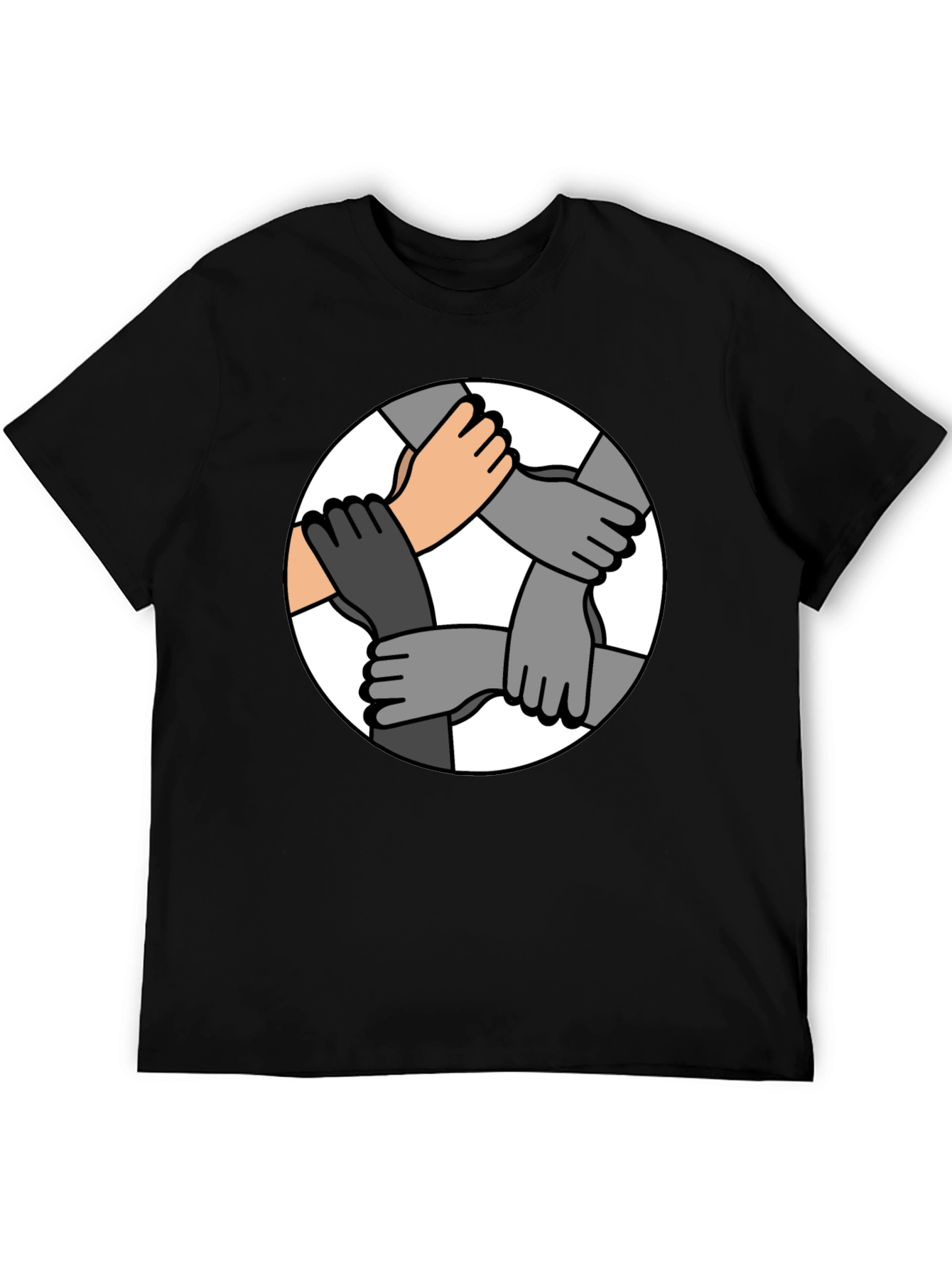 Unity Hands Graphic T-Shirt - Symbol of Togetherness