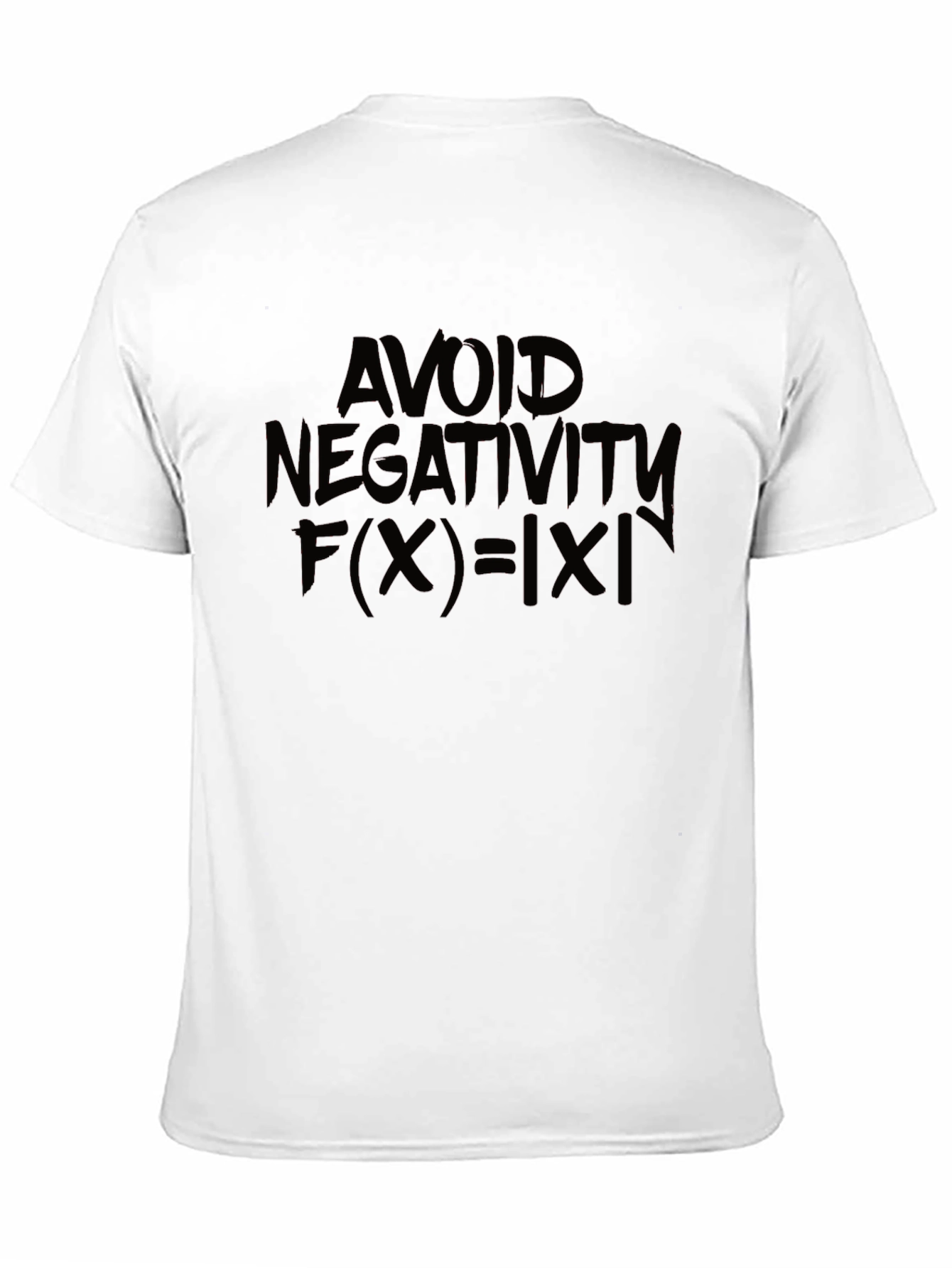 Avoid Negativity T-Shirt - Absolute Value Math Fun
