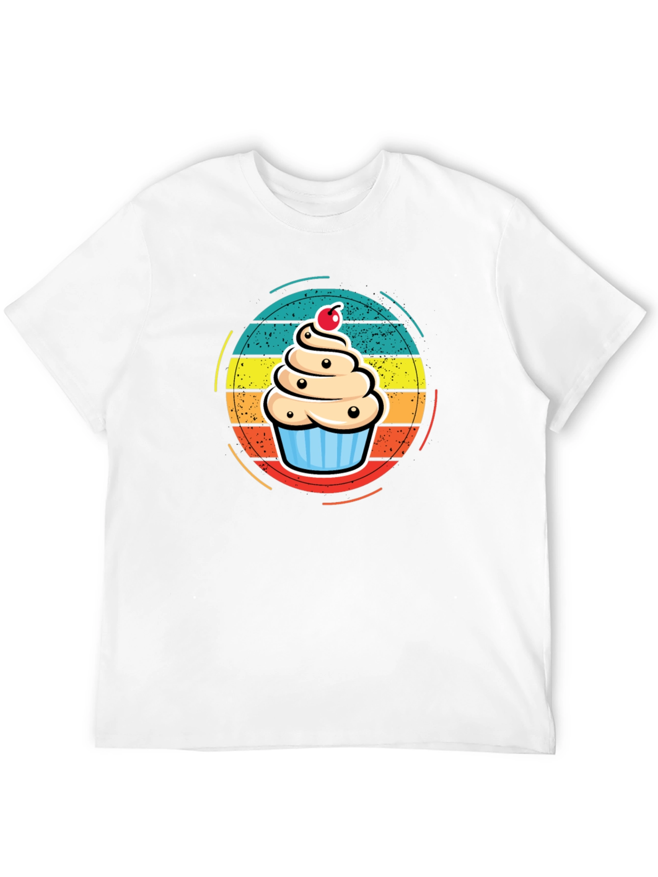 Cupcake T-Shirt - Retro Dessert Graphic Tee