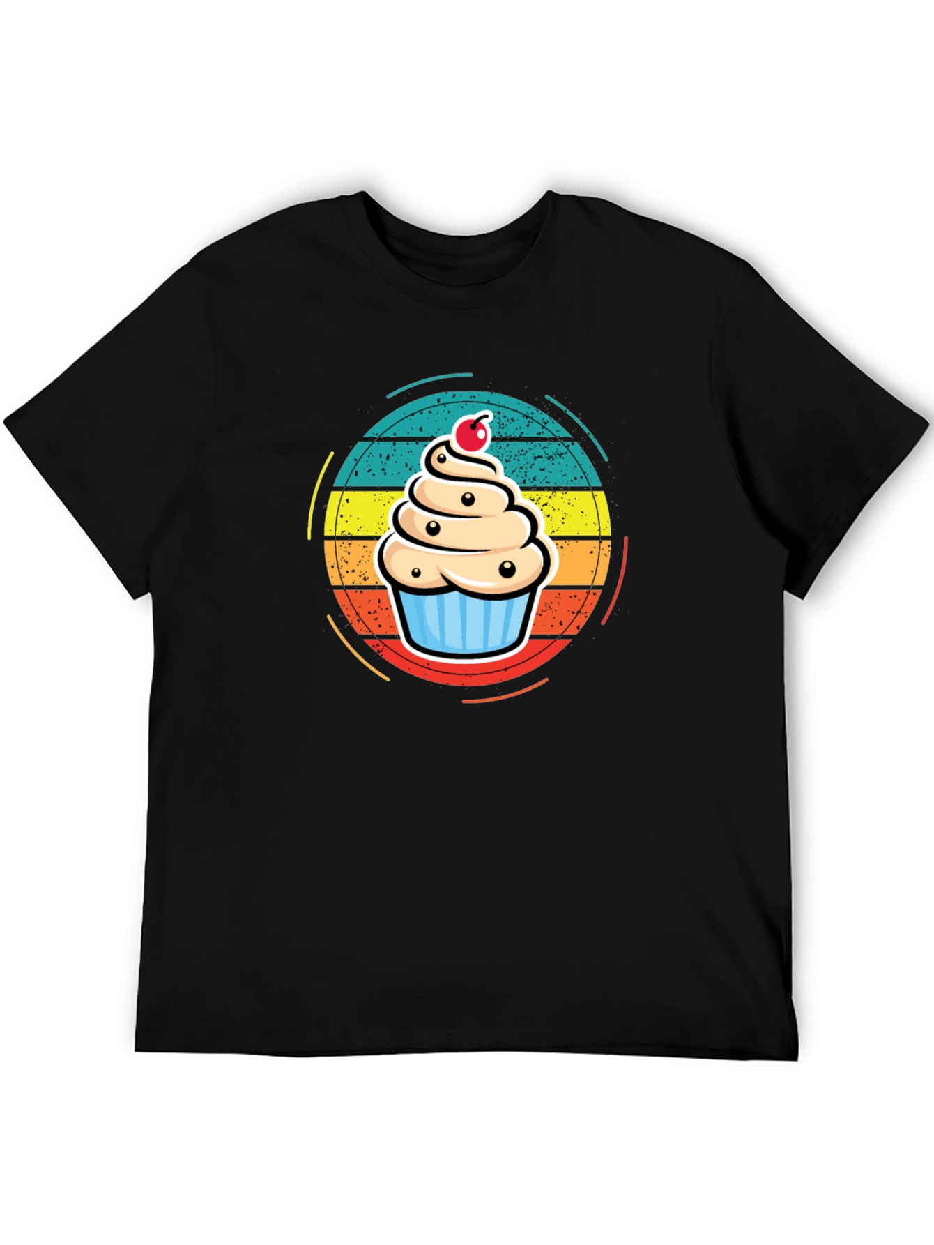 Cupcake T-Shirt - Retro Dessert Graphic Tee